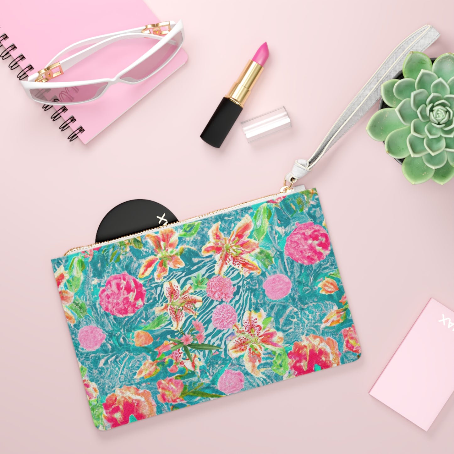 "Trippy Flowers" Clutch Bag