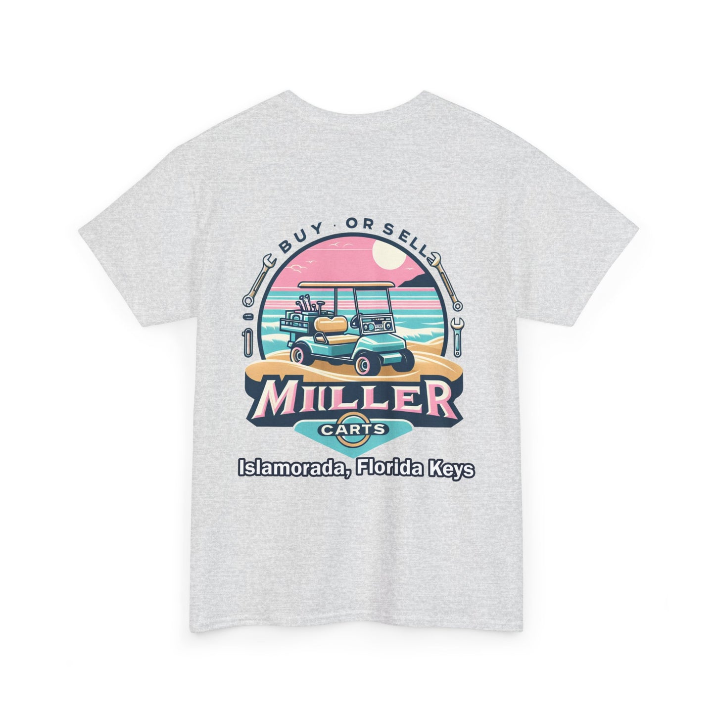 Vintage Feel Miller Carts Tee - Beach Race - Unisex Heavy Cotton Tee