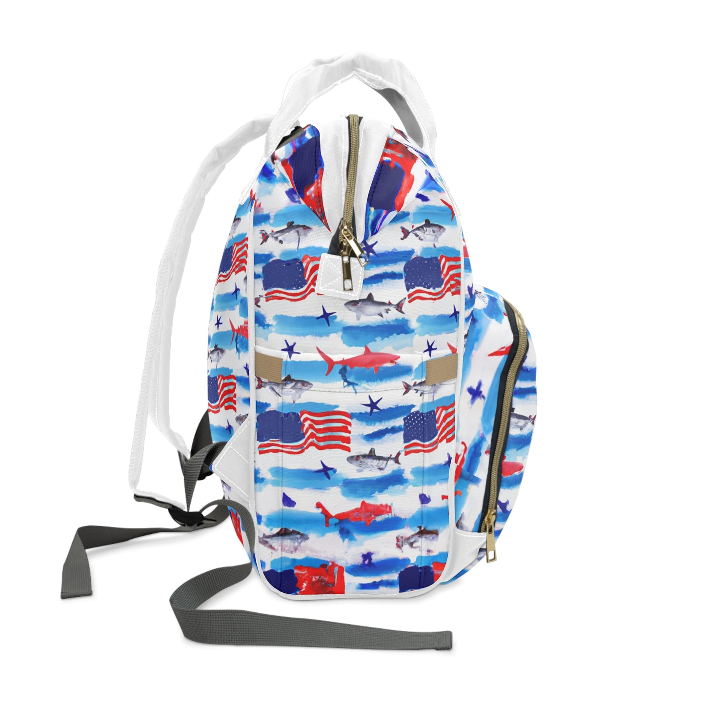"USA Sharks" Multifunctional Backpack