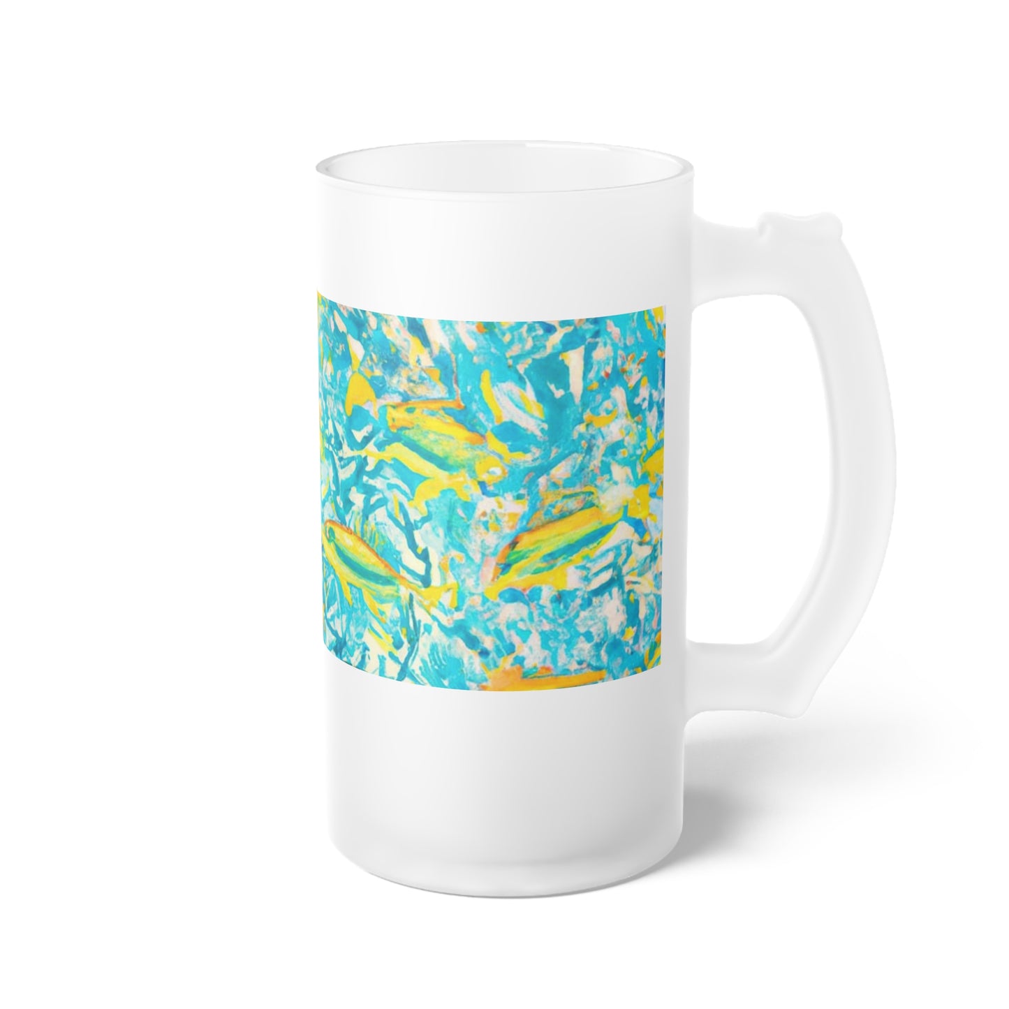 Mini Aquarium Frosted Glass Beer Mug