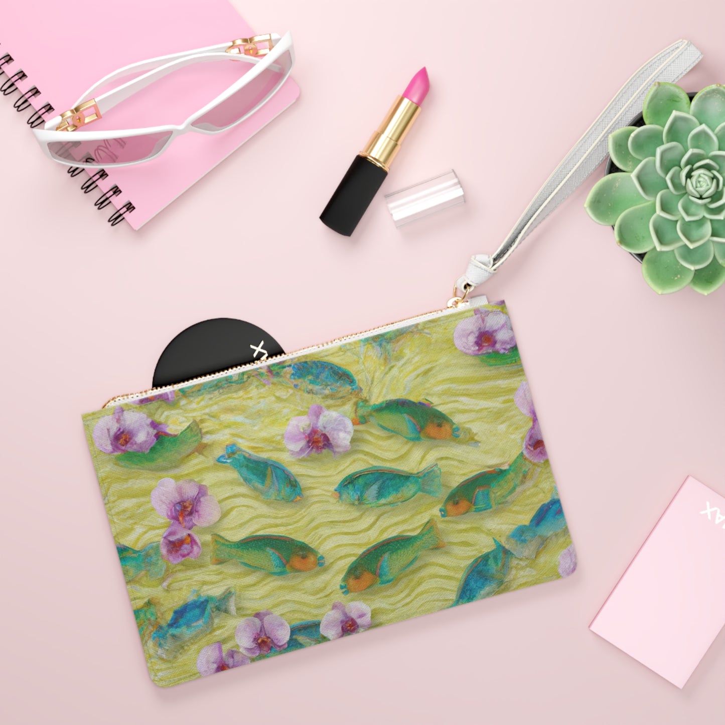 "Parrotfish Hotel" Clutch Bag