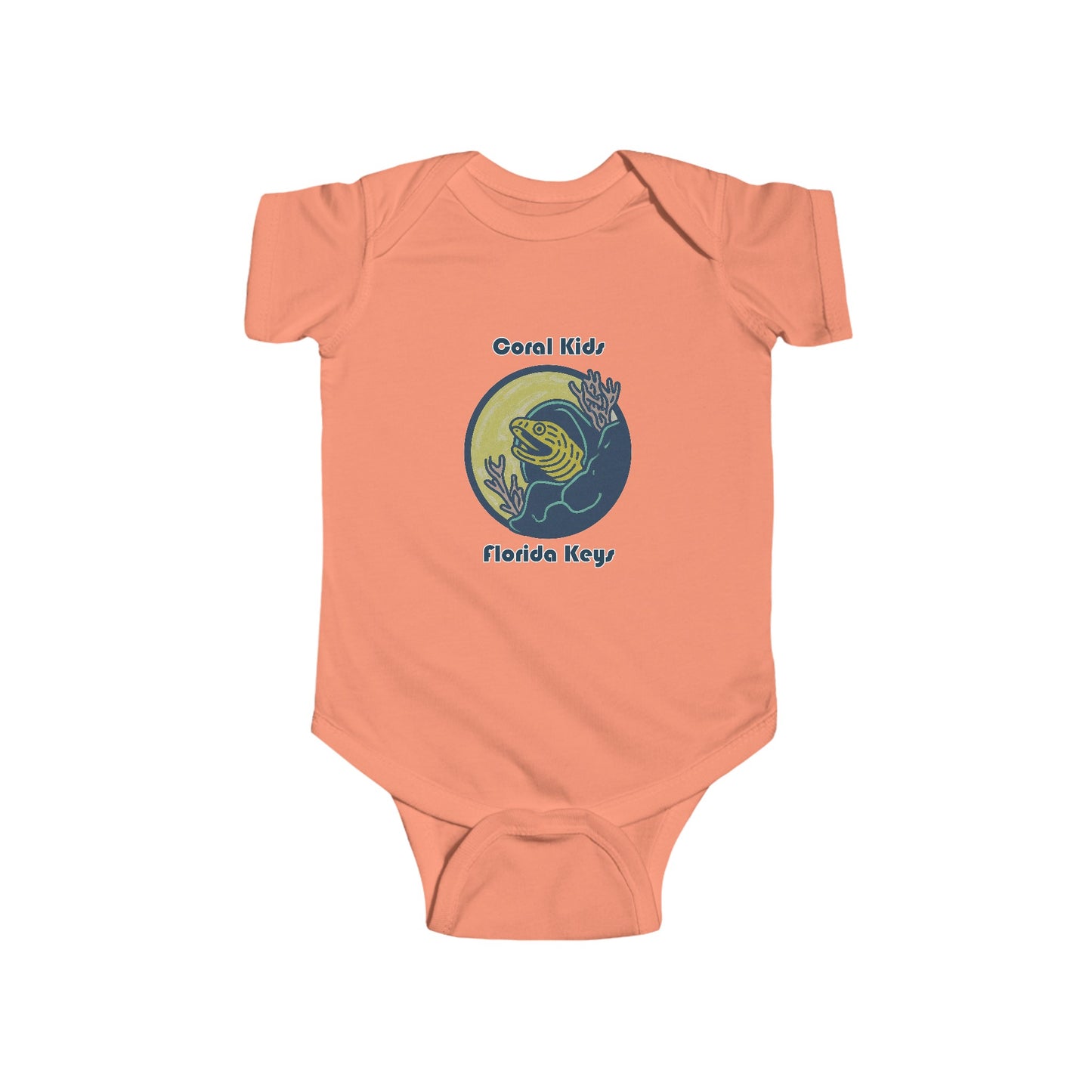 Coral Kids- Peekaboo Eels - Infant Fine Jersey Bodysuit