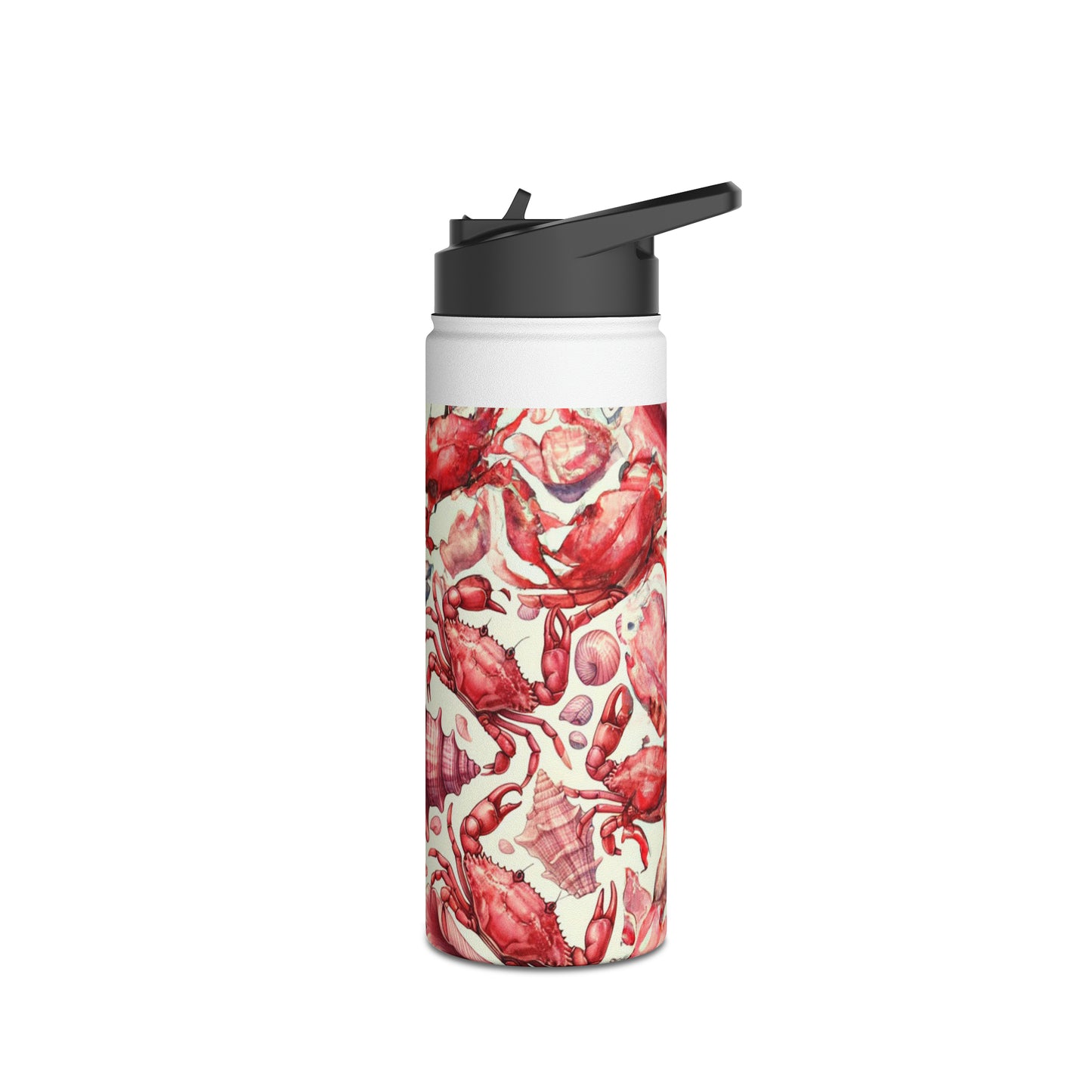 Crabby Conchs - Stainless Steel Water Bottle, Standard Lid