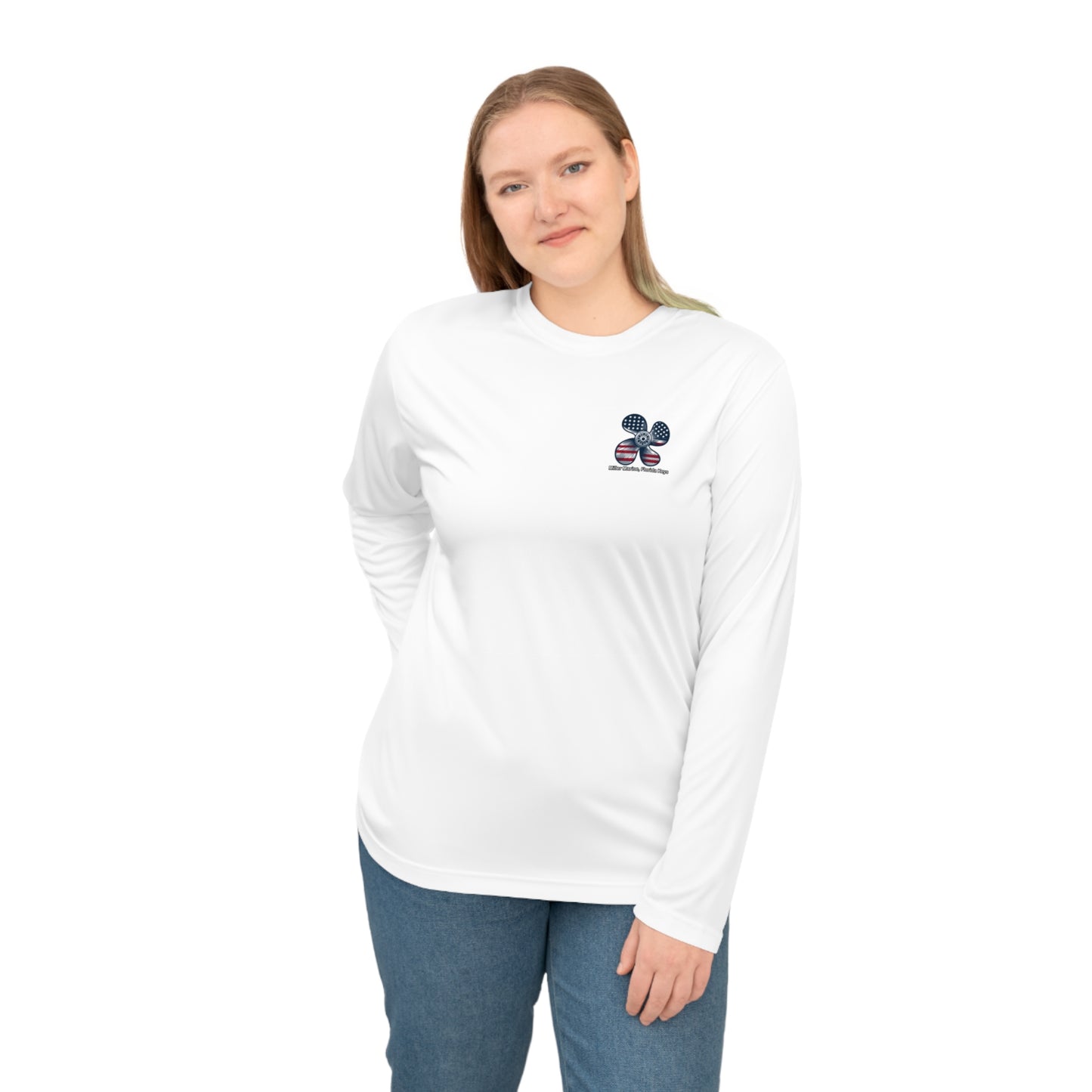 Miller Marine - Red, White & Blue Prop - Unisex Performance Long Sleeve Shirt