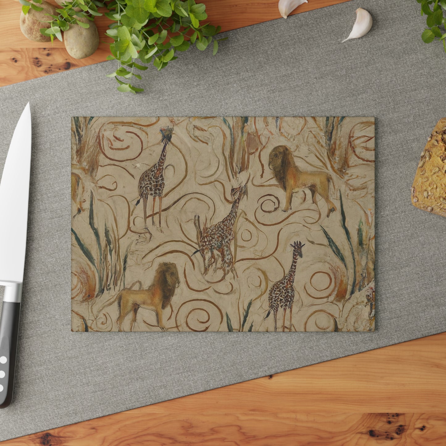 "Tribal Love" Glass Cutting Board
