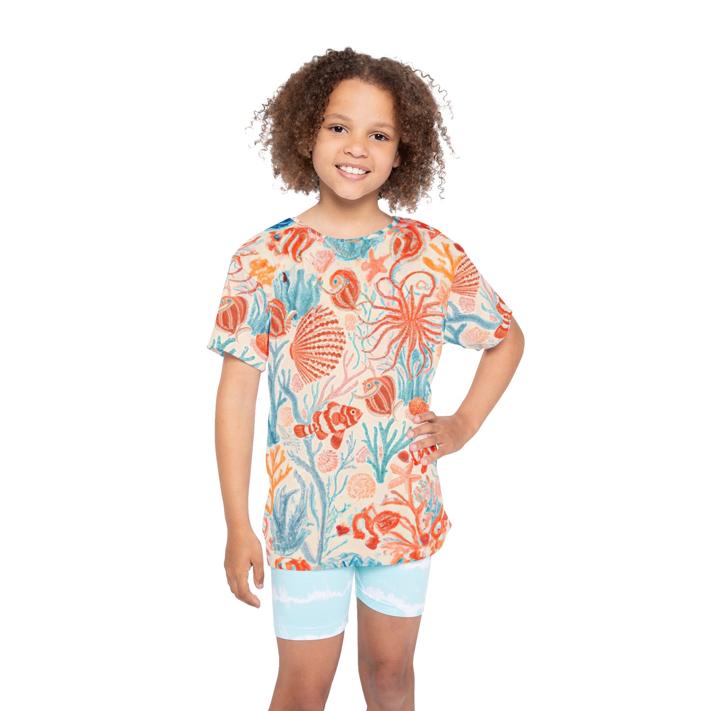 "Clown Fish" Kids Sports Jersey (AOP)