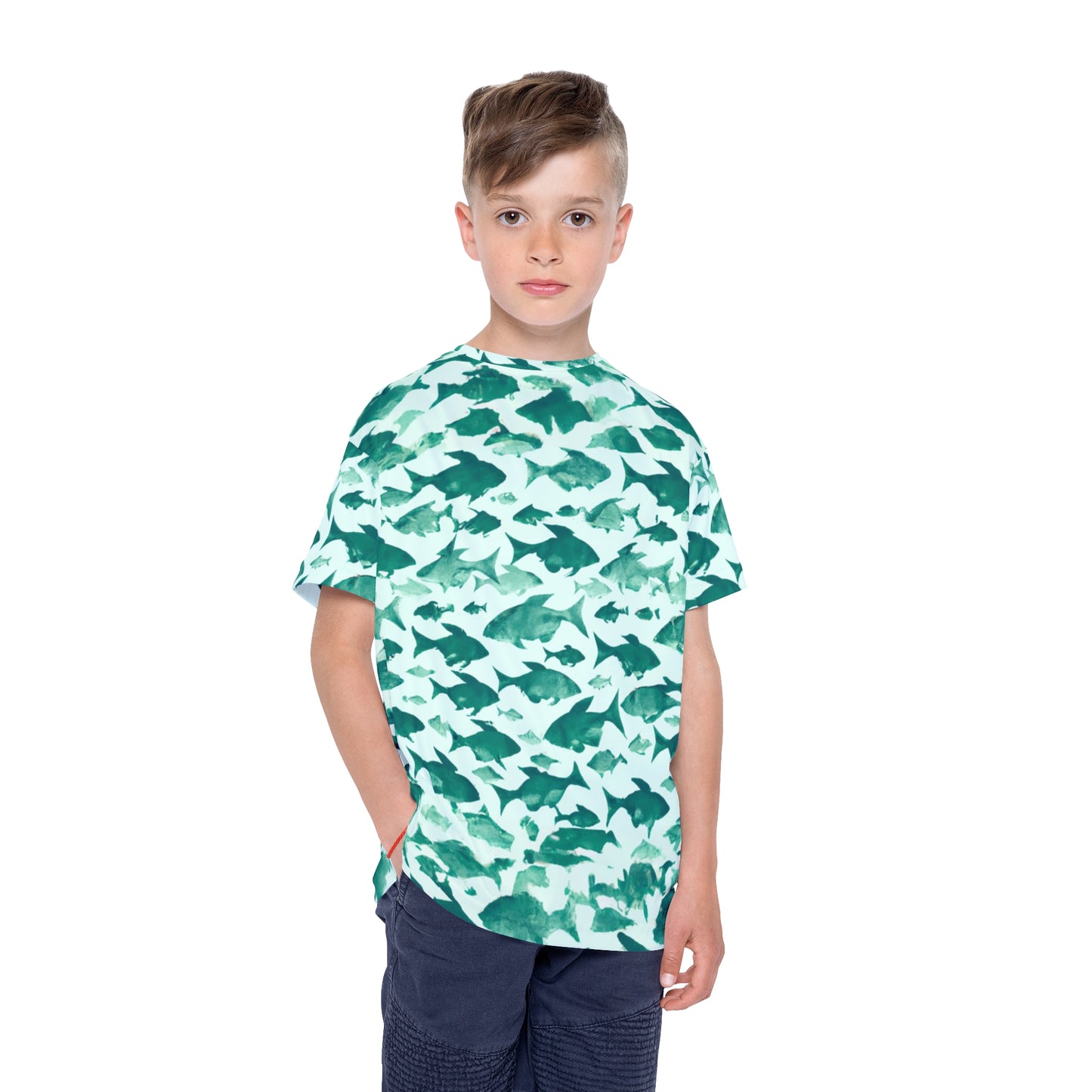 Snappy Snapper Silhouettes Kids Sports Jersey (AOP)