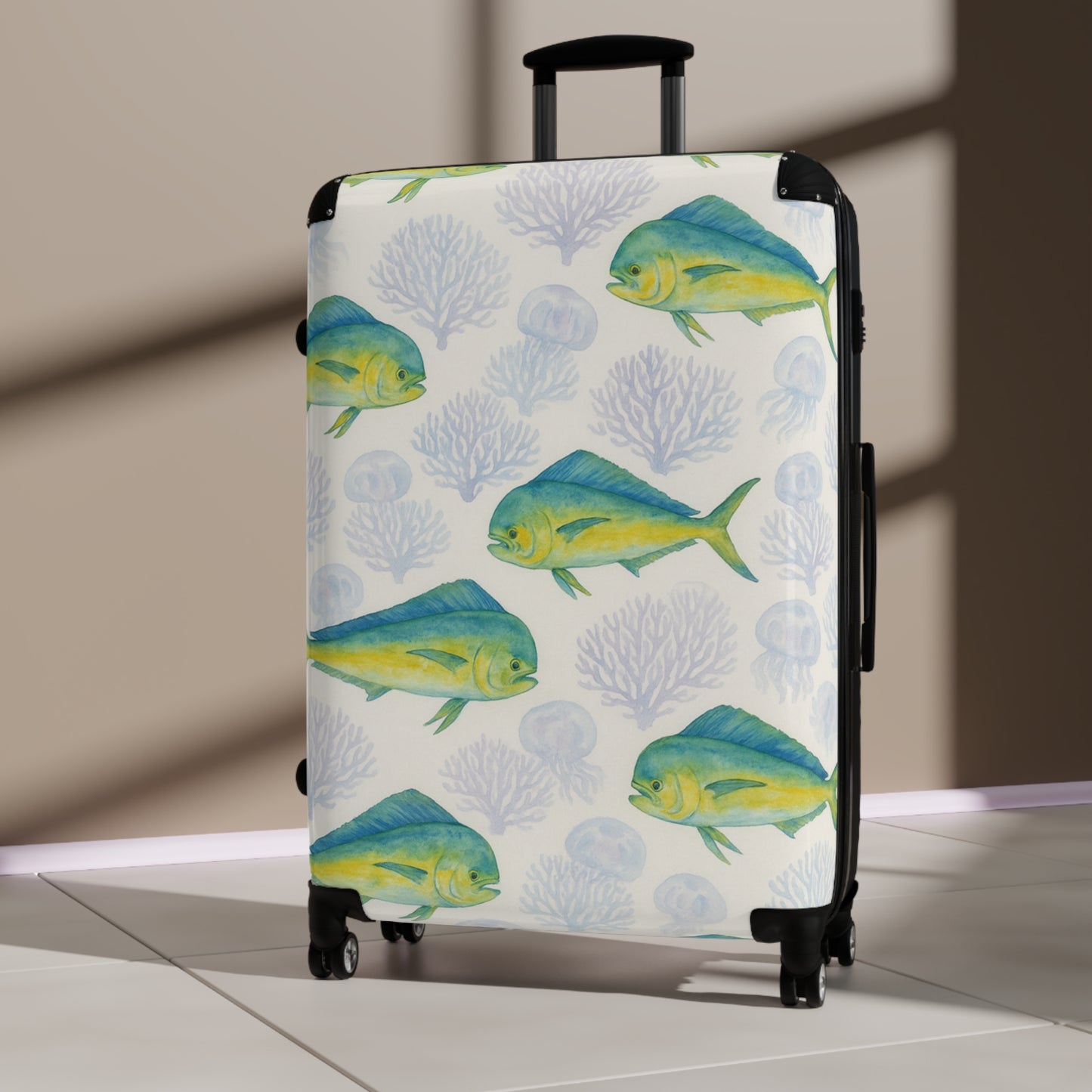 Suitcase - Mahi Mahi (El Dorado) and Corals Traveler's Luggage