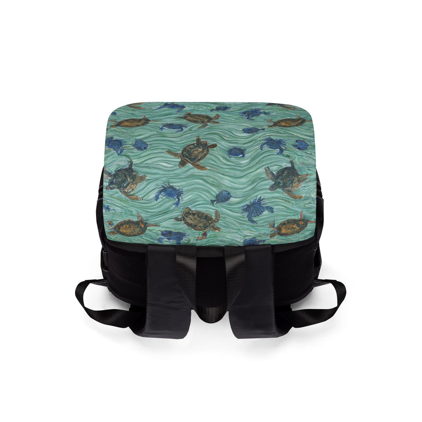 "Turtle Stew" Unisex Casual Shoulder Backpack