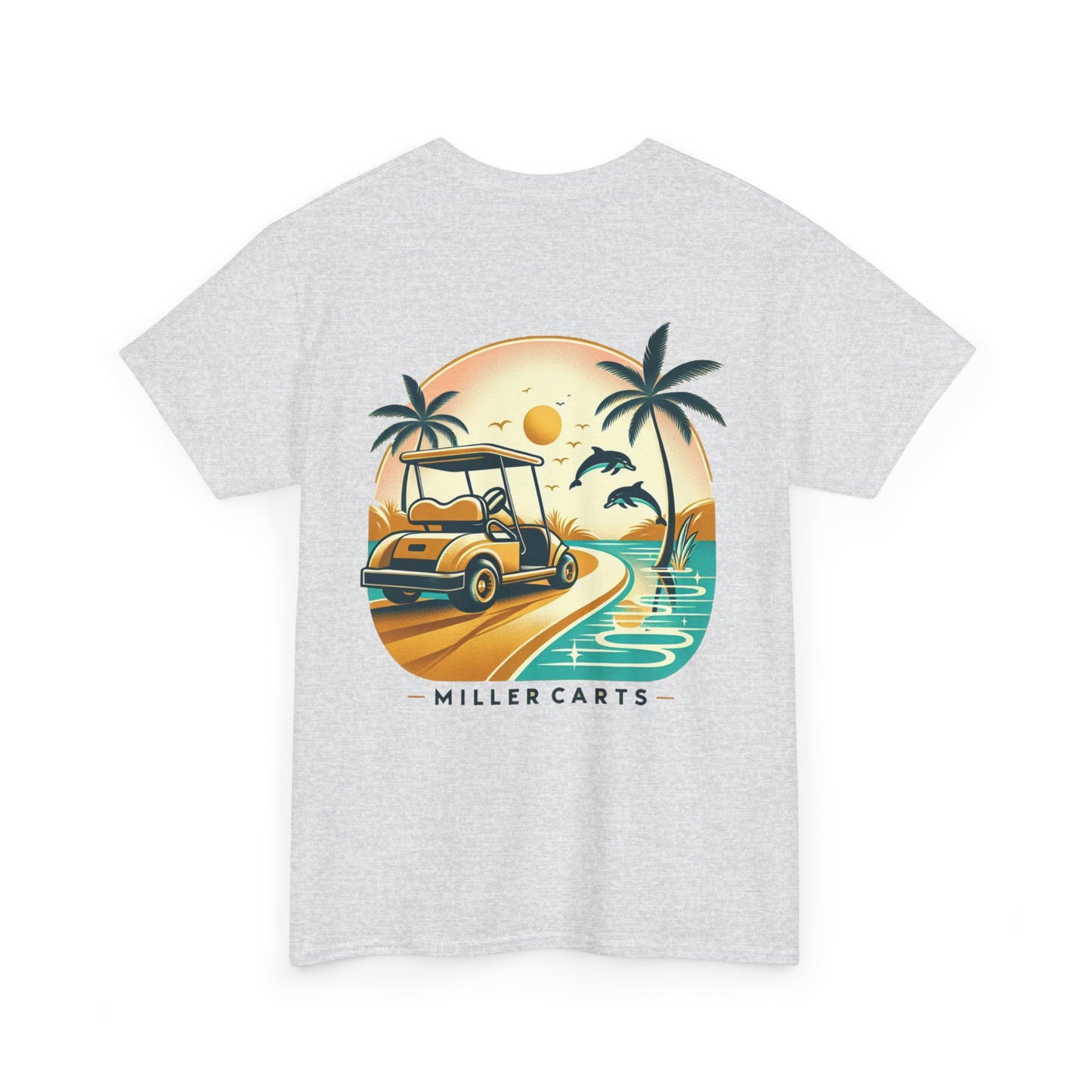 Vintage Feel Miller Carts Tee - Golden Road - Unisex Heavy Cotton Tee