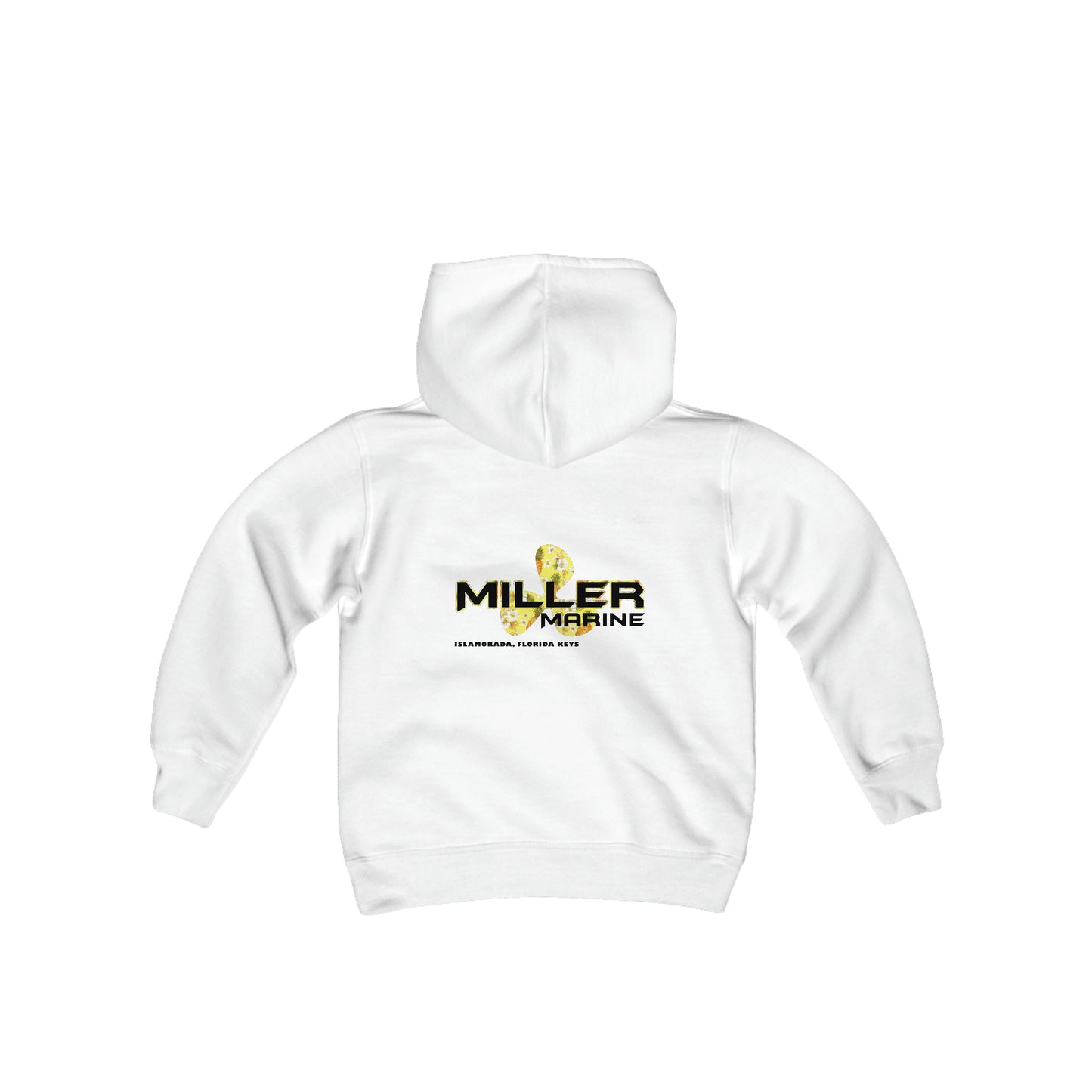 Miller Marine Pineapples and Flowers Youth Heavy Blend Hooded Sweatshirt