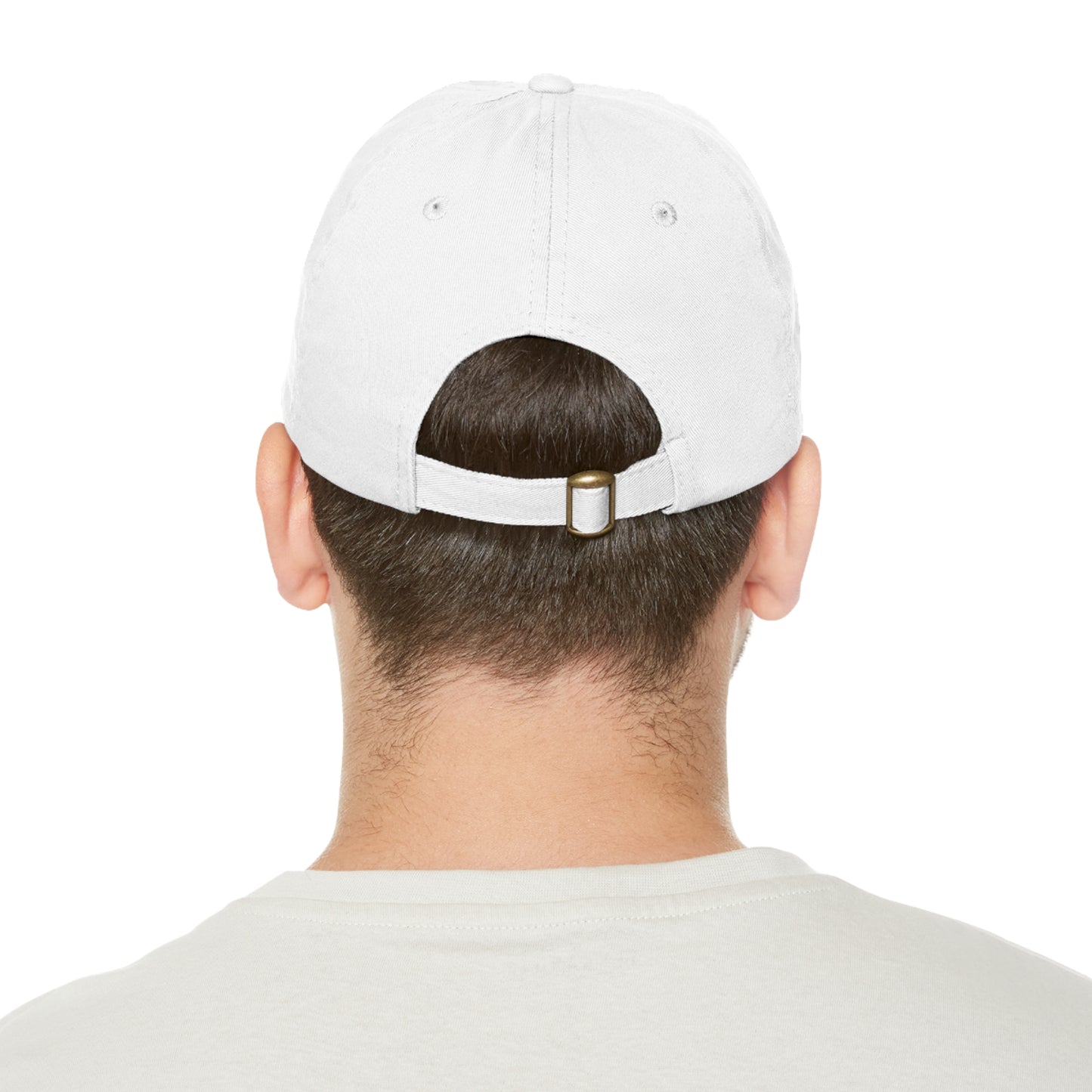"Miller Marine" Yellowtail Logo - Dad Hat with Leather Patch (Rectangle)
