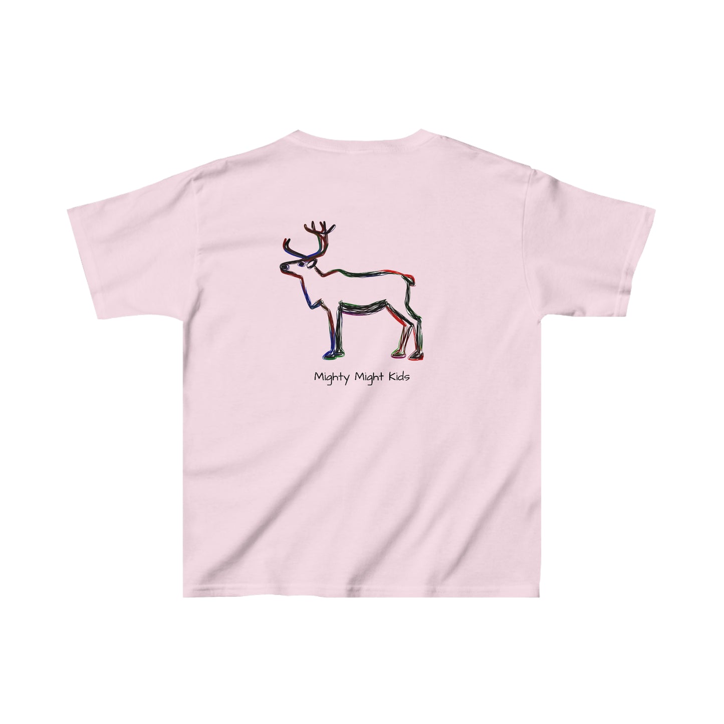 Mighty Might Kids Reindeer Outline Kids Heavy Cotton™ Tee