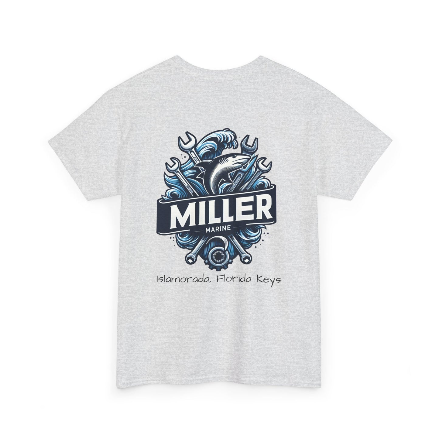 Vintage Feel Miller Marine Tee - Shark Wrenches- Unisex Heavy Cotton Tee