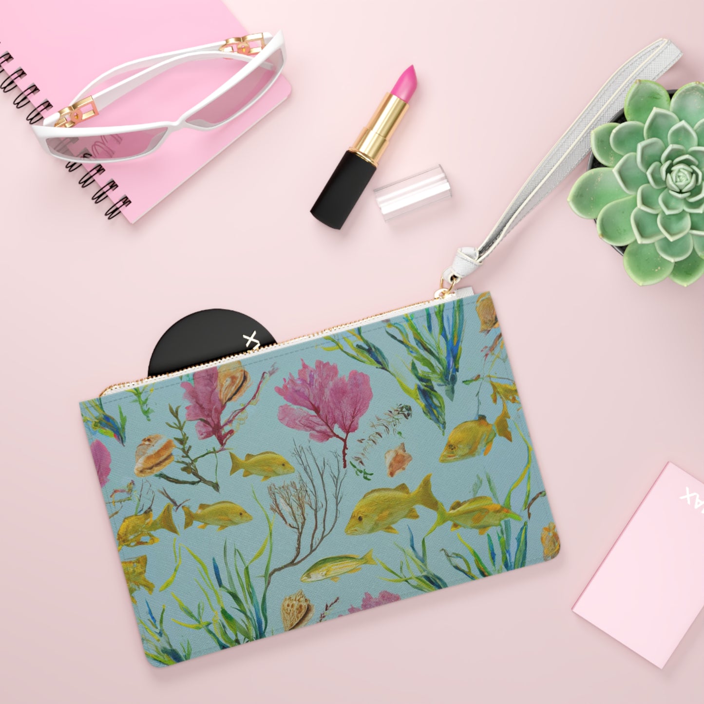 "Snapper Aquarium" Clutch Bag