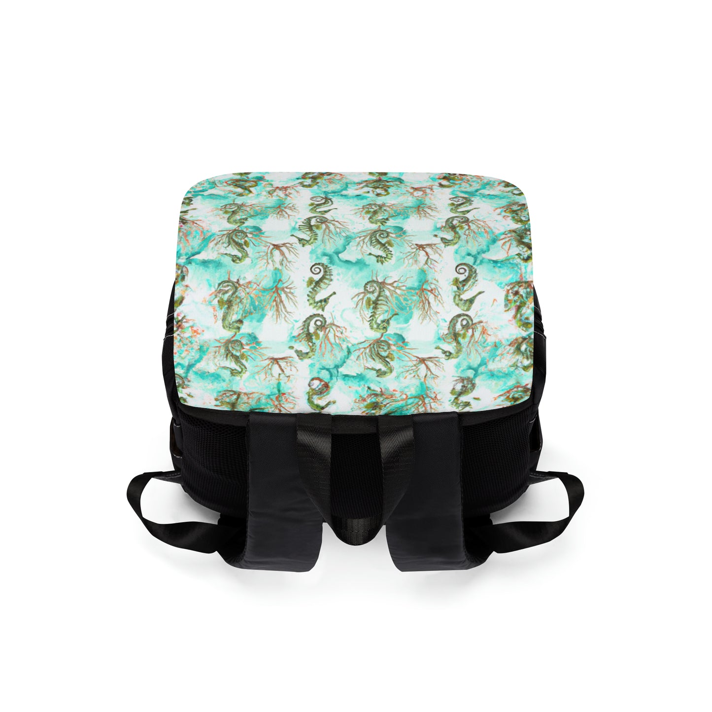 Seahorse Family Unisex Casual Shoulder Backpack