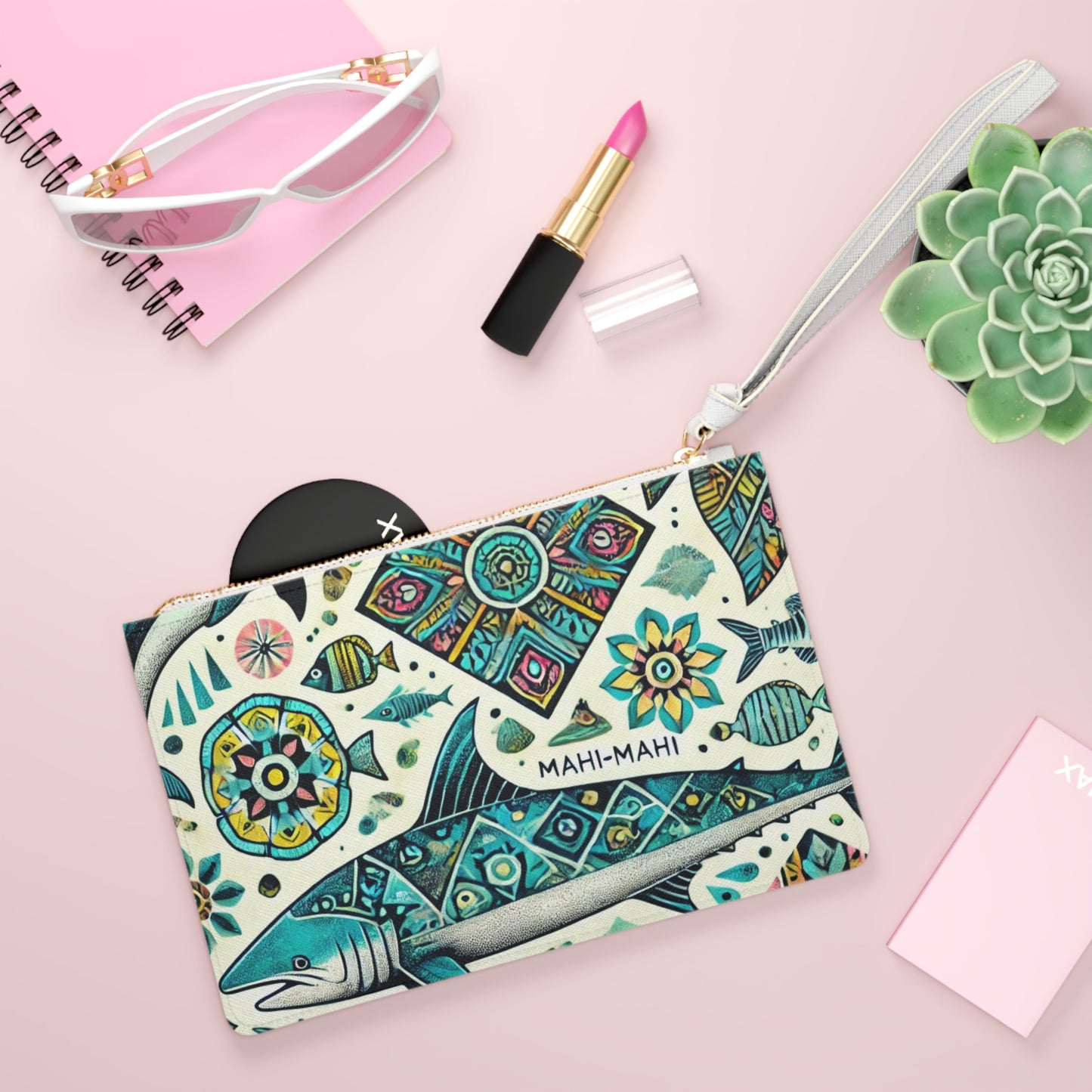 "Geometric El Dorado" Clutch Bag