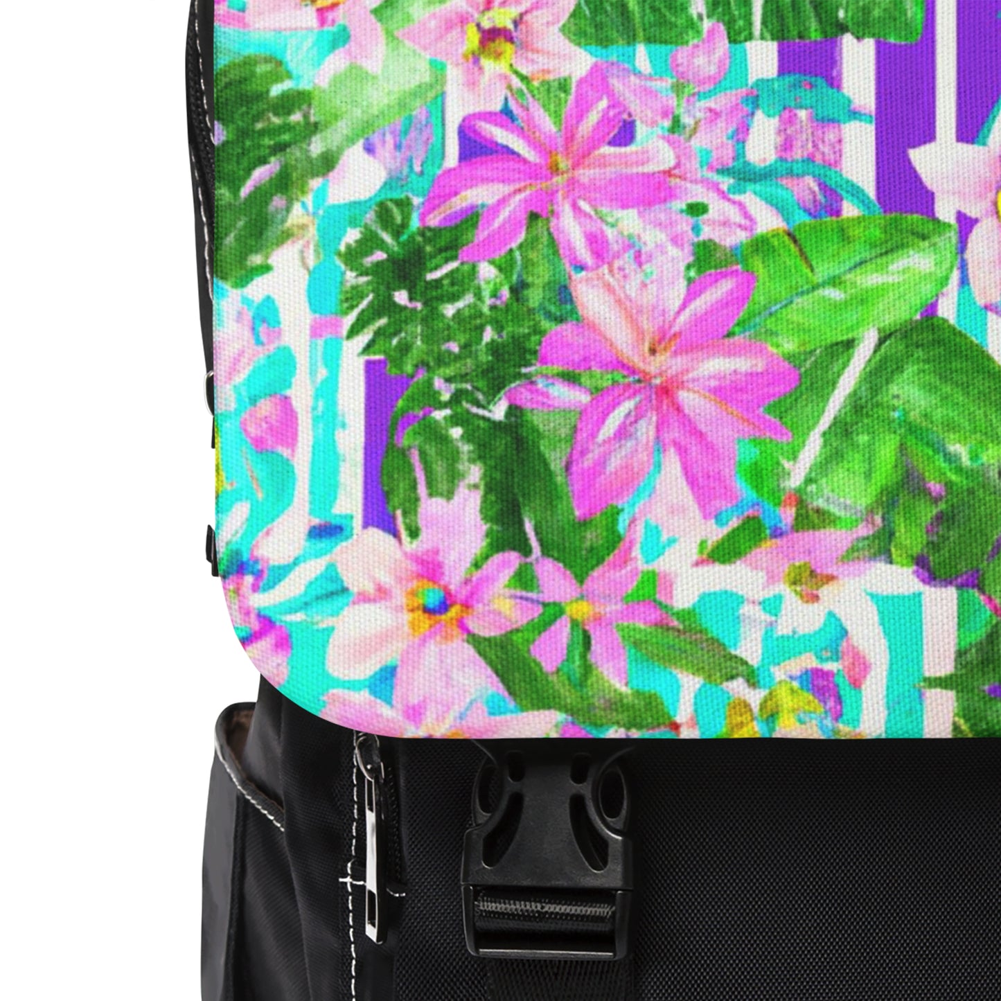 Lucid Orchid Dreams Unisex Casual Shoulder Backpack