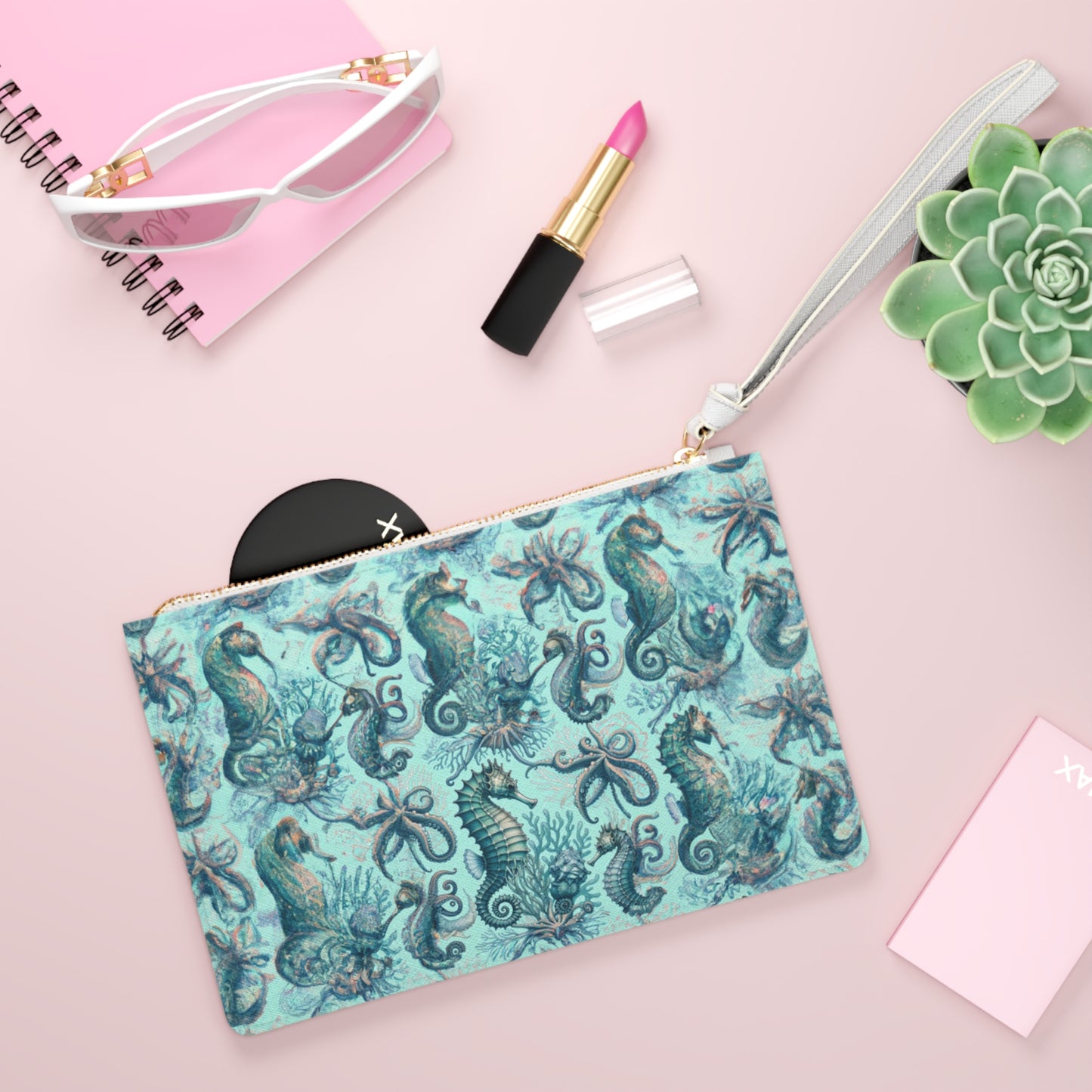 "Seahorse Queen" Clutch Bag