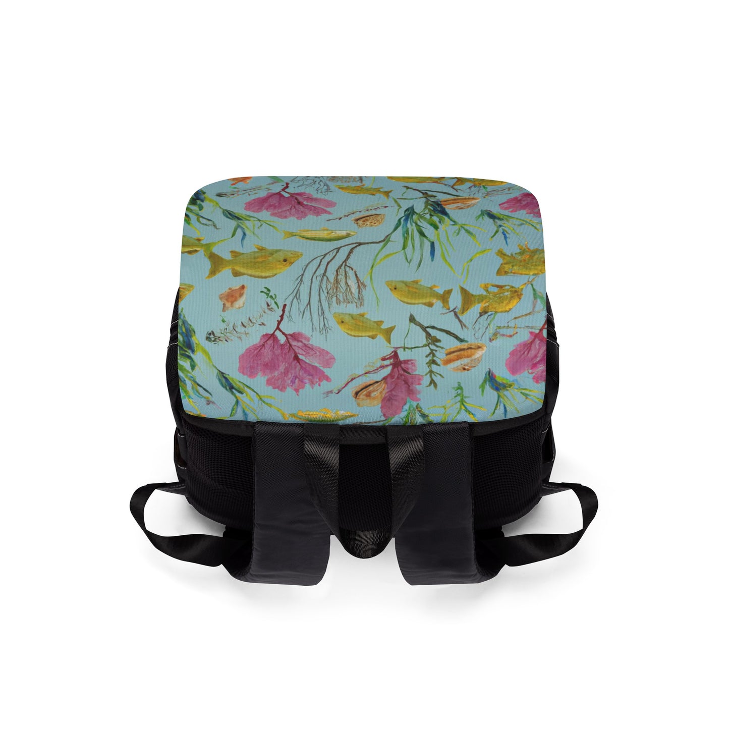 "Snapper Aquarium" Unisex Casual Shoulder Backpack