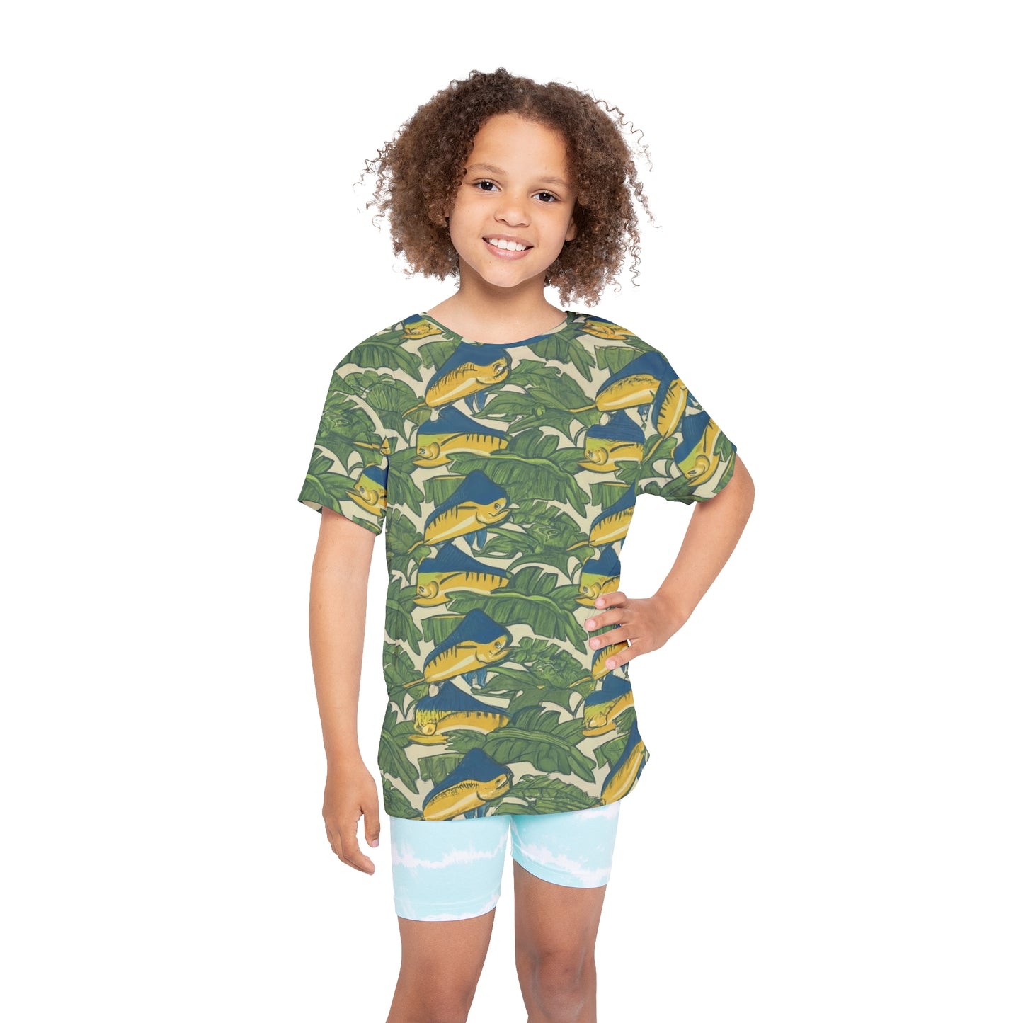 Mahi Mahi Leaves - Kids Sports Jersey (AOP)