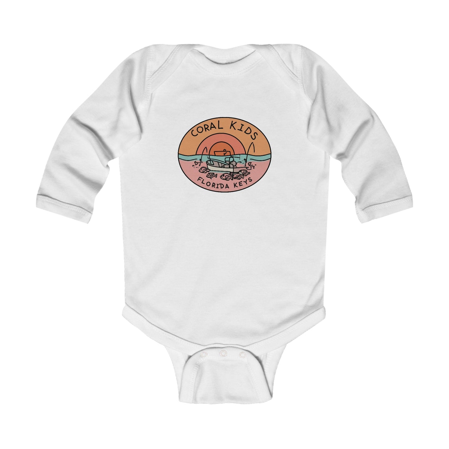 Coral Kids- Sunset Dreams - Infant Long Sleeve Bodysuit