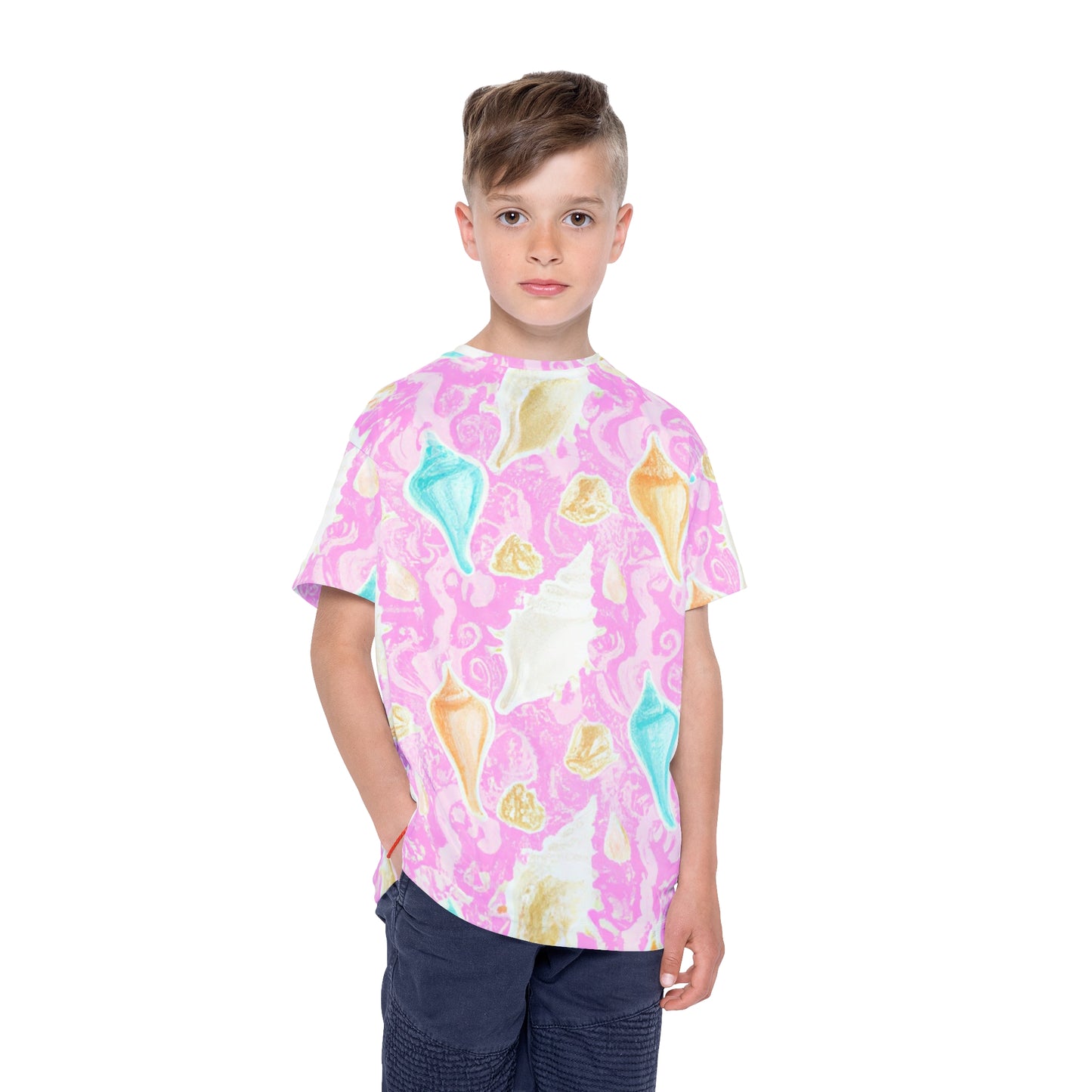 Let's Get Conchy Kids Sports Jersey (AOP)