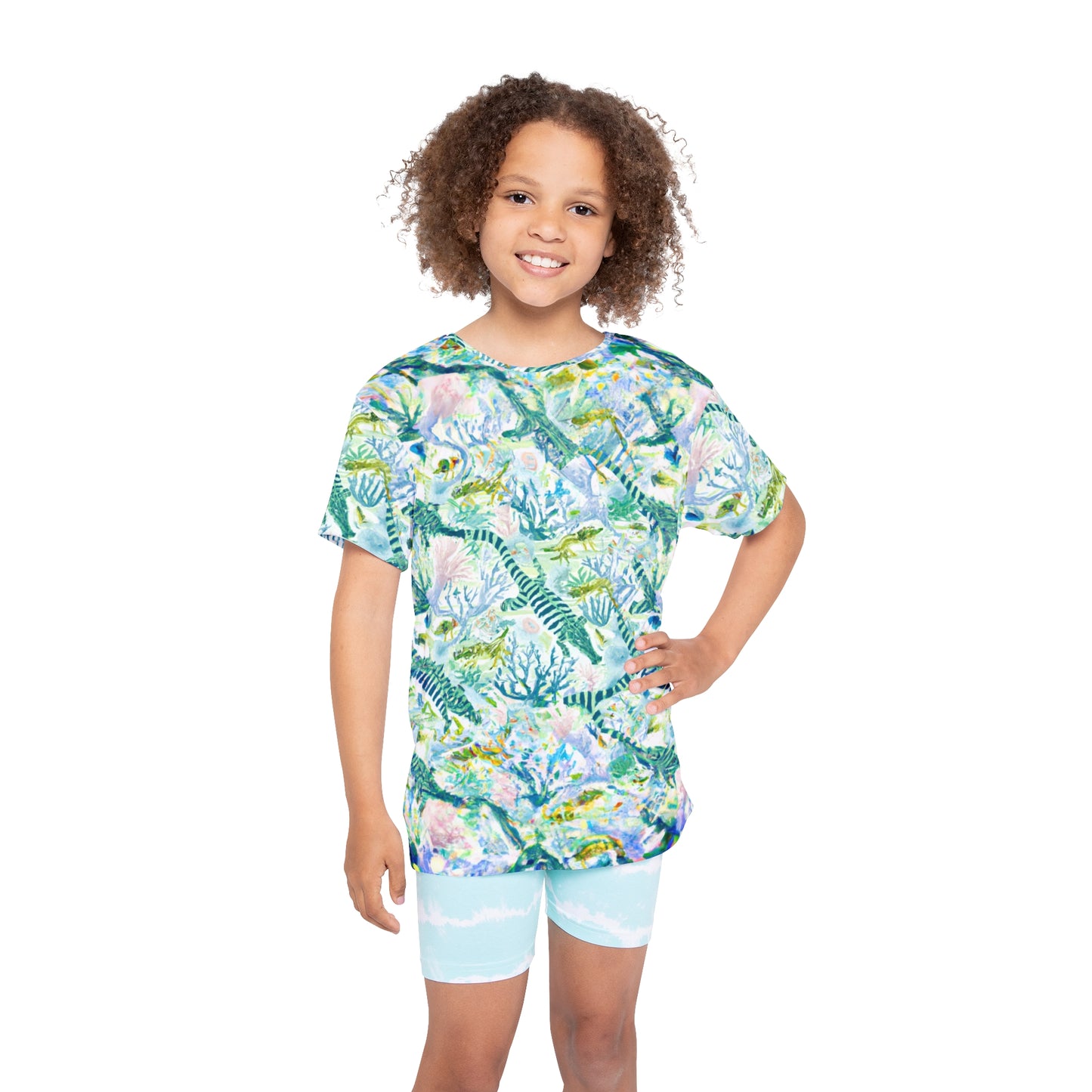 "Striped Gators" Kids Sports Jersey (AOP)