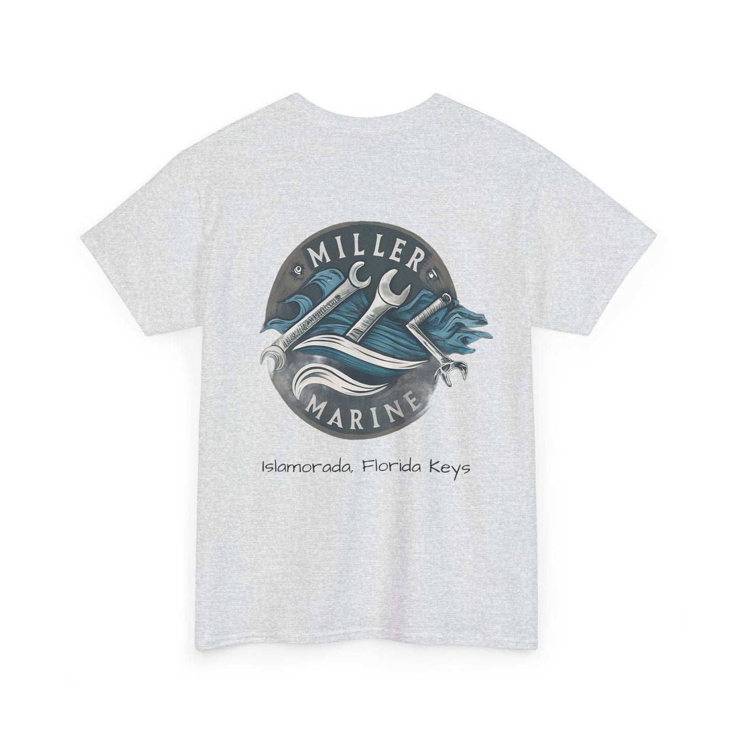 Vintage Feel Miller Marine Tee- Wrench Waves - Unisex Heavy Cotton Tee
