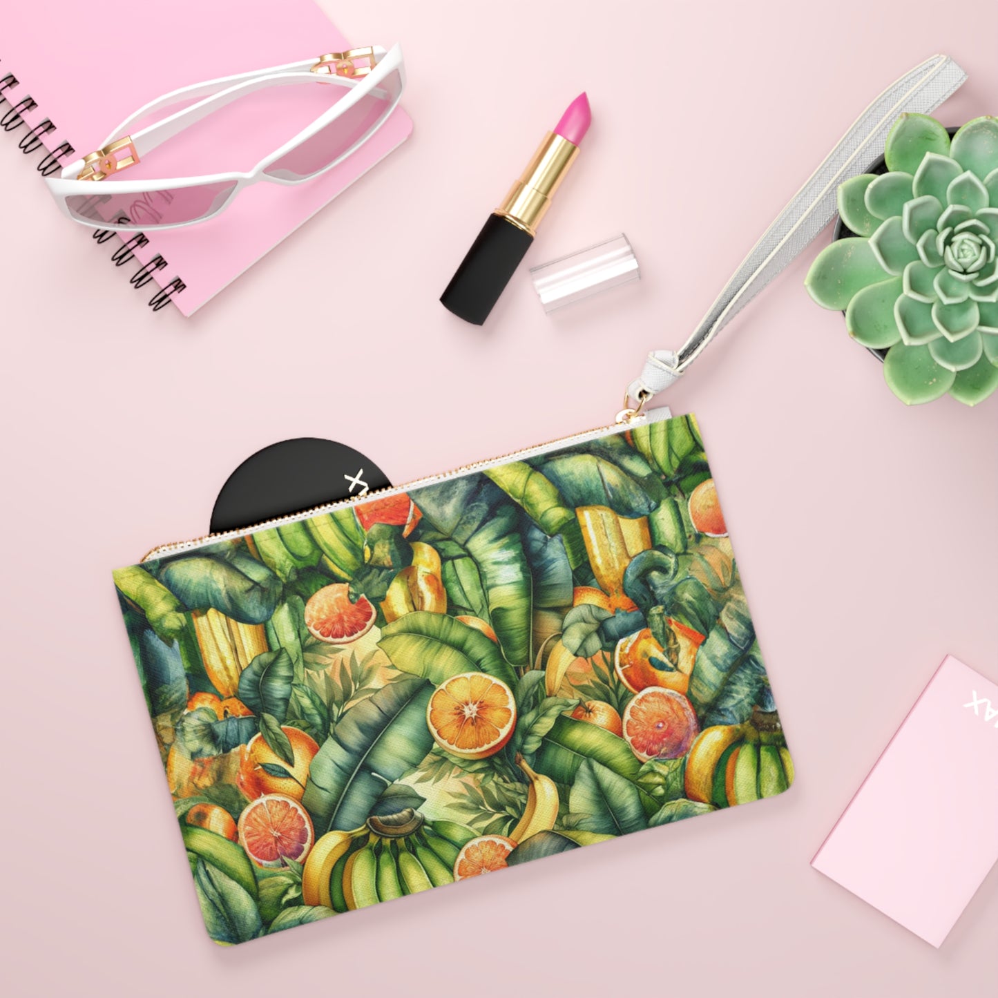 "Orangey Glad" Clutch Bag