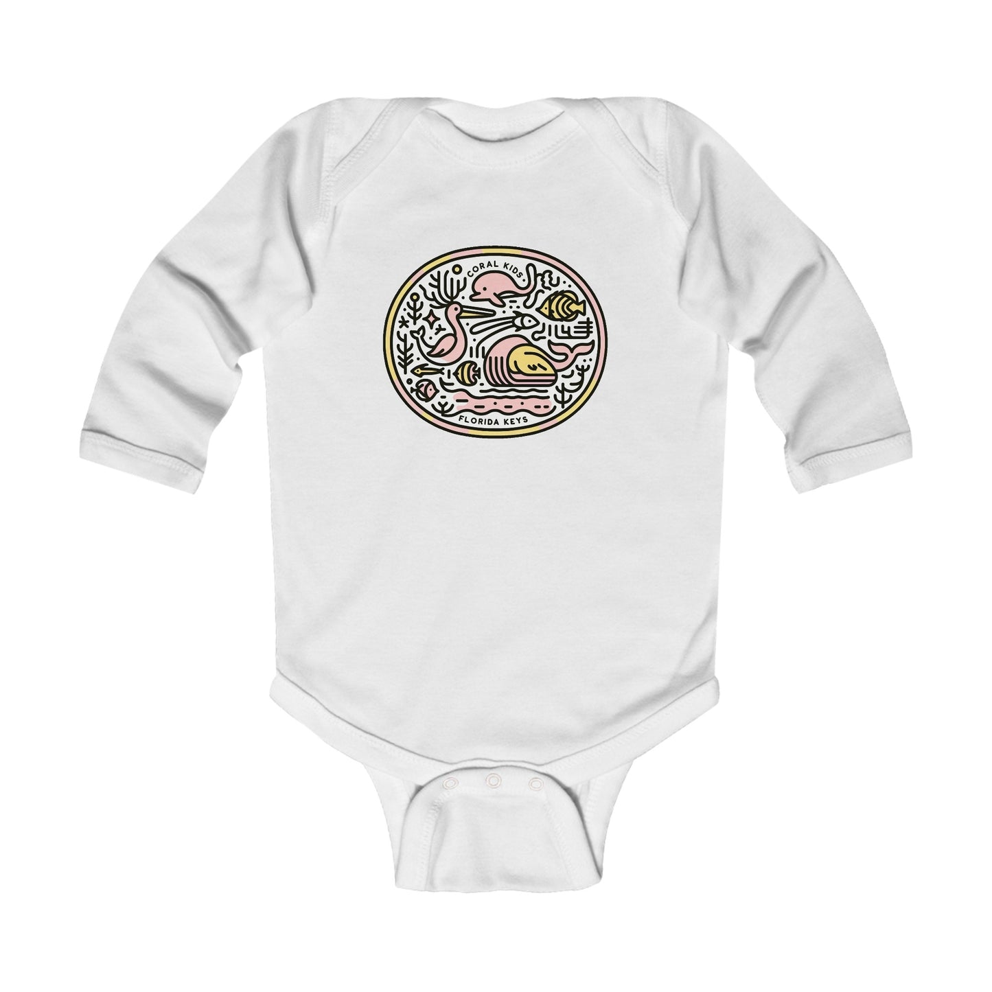 Coral Kids- Animal Meeting- Infant Long Sleeve Bodysuit