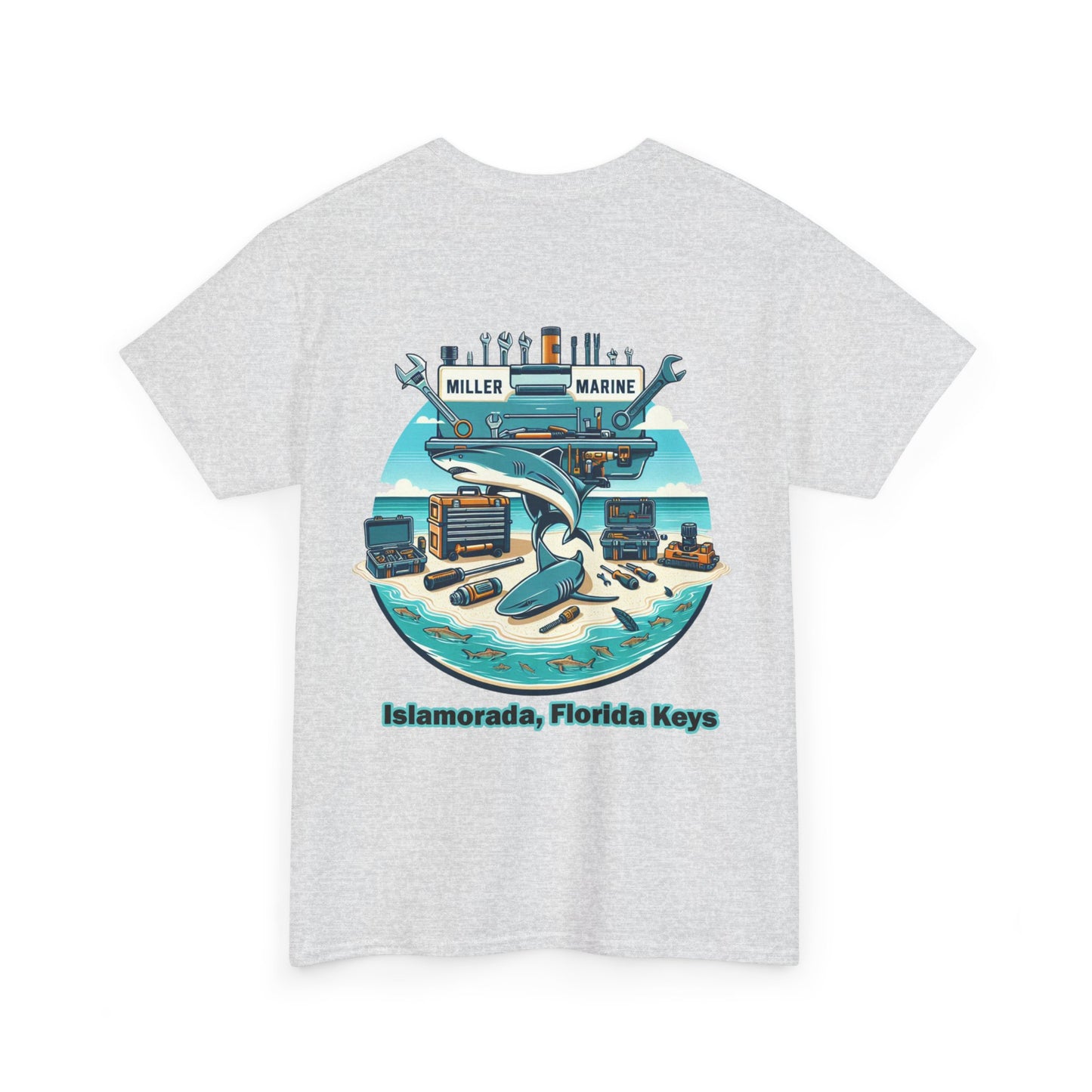 Vintage Feel Miller Marine Tee - Toolbox Sharks - Unisex Heavy Cotton Tee