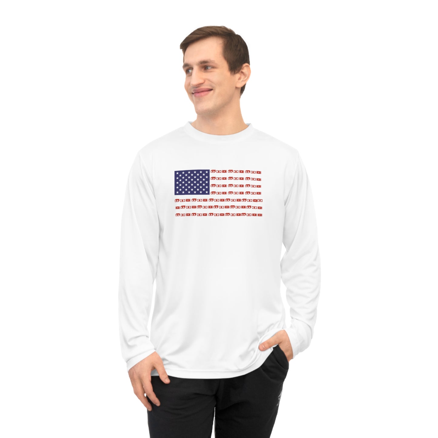 "American Rainmaker" Unisex Performance Long Sleeve Shirt