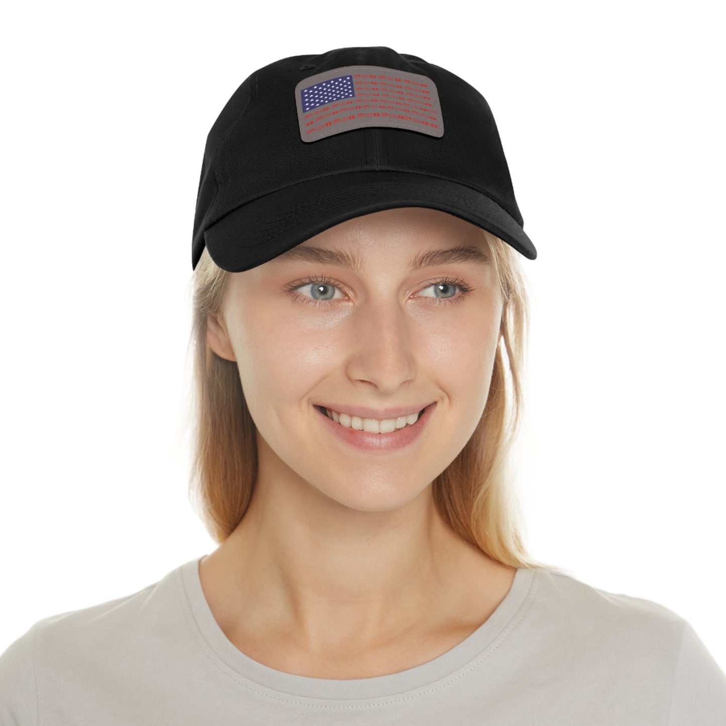 American Rainmaker Dad Hat with Leather Patch (Rectangle)