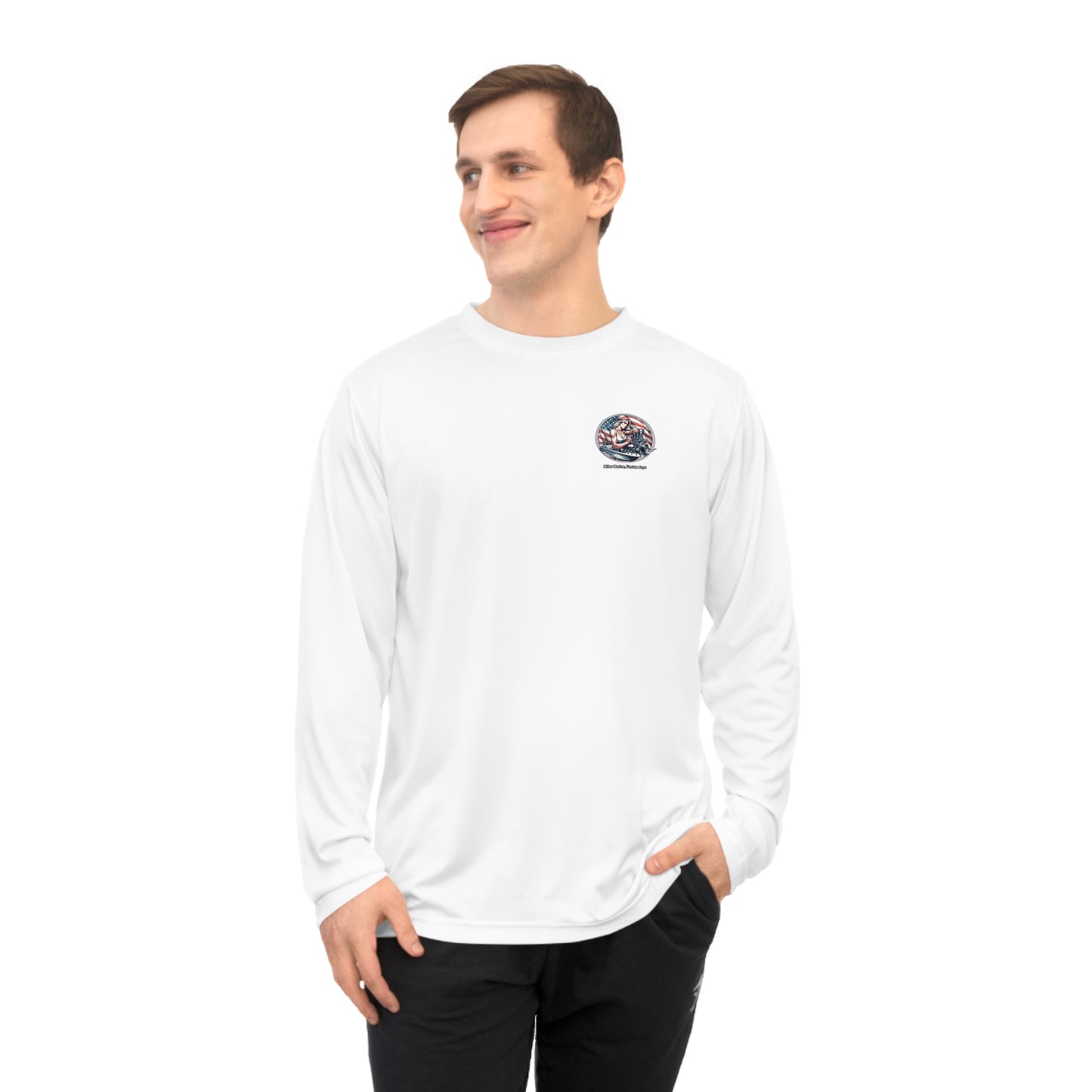 Red, White & Blue Mechanic - Unisex Performance Long Sleeve Shirt