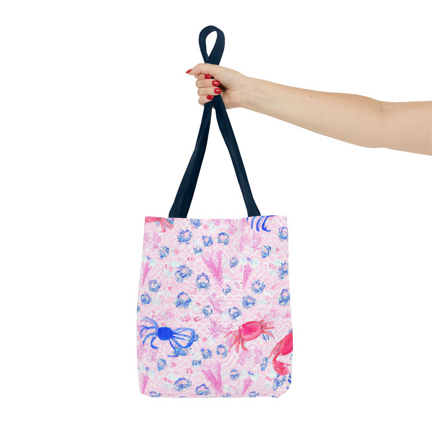 Pastel Crabs Tote Bag (AOP)