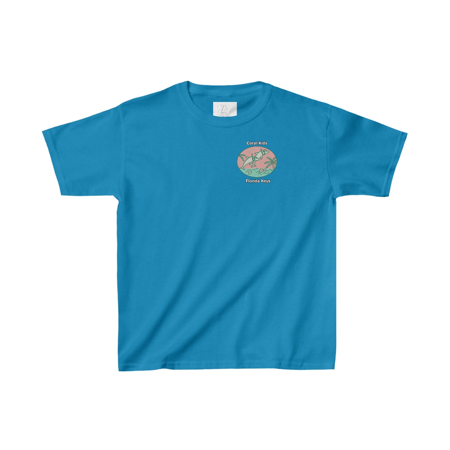 Coral Kids - Pink Dolphin Jump - Kids Heavy Cotton™ Tee