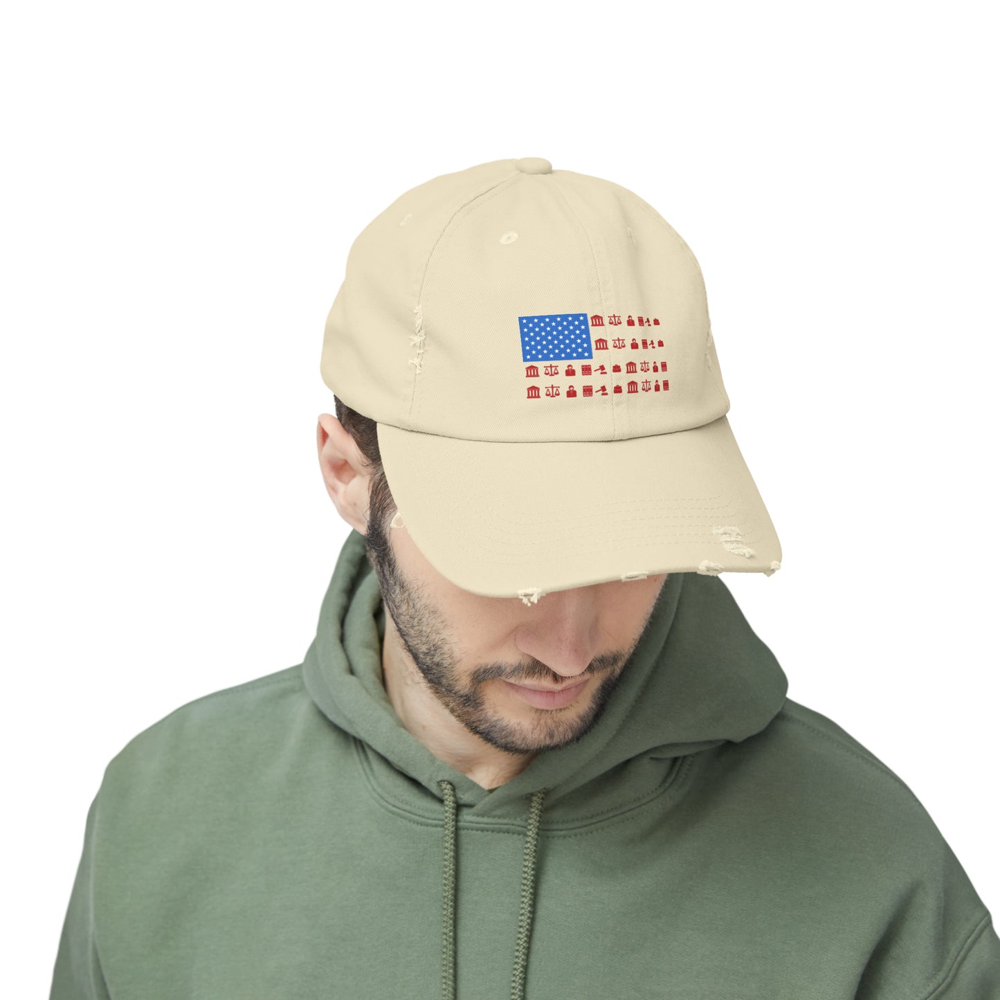 American Lawyer Unisex Distressed Cap