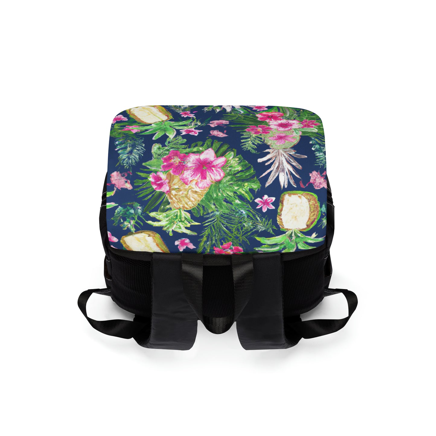 Happy Pineapples Unisex Casual Shoulder Backpack