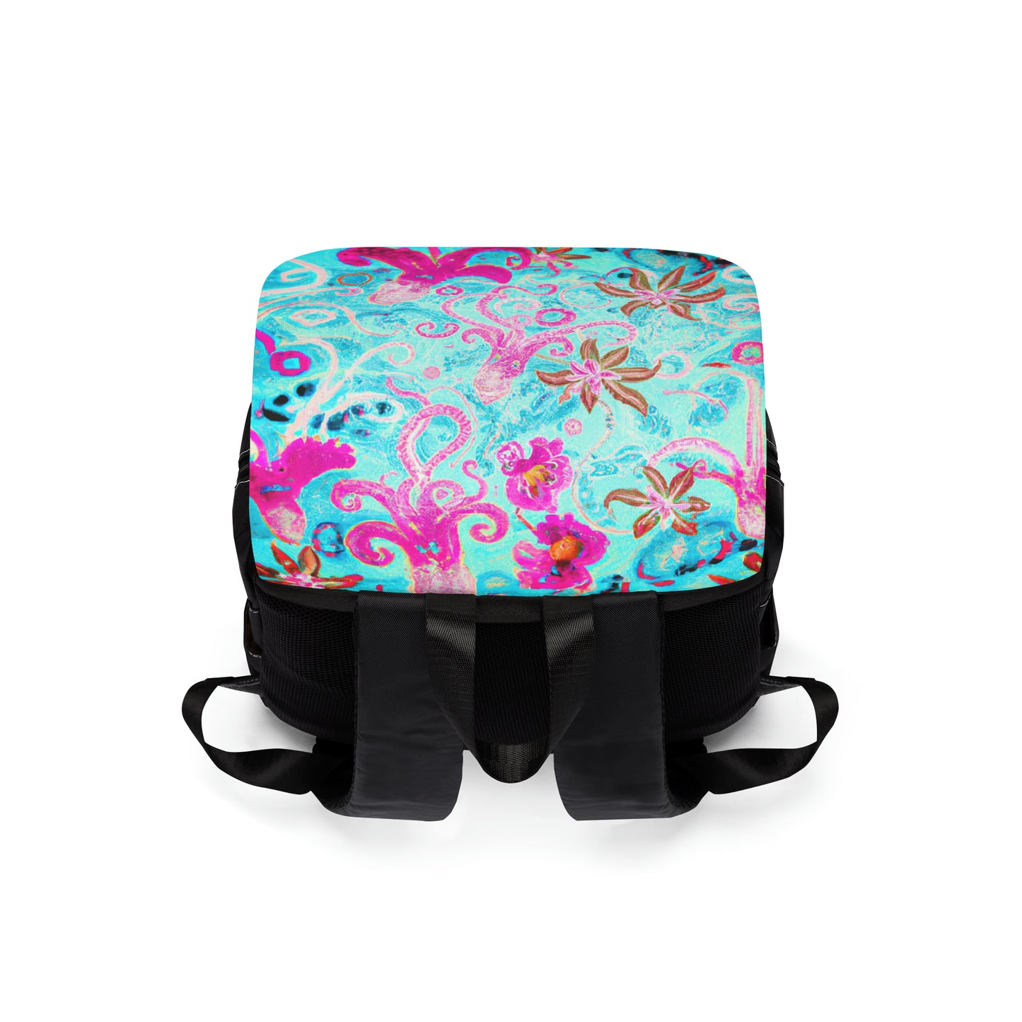Coral Reef Funhouse Unisex Casual Shoulder Backpack