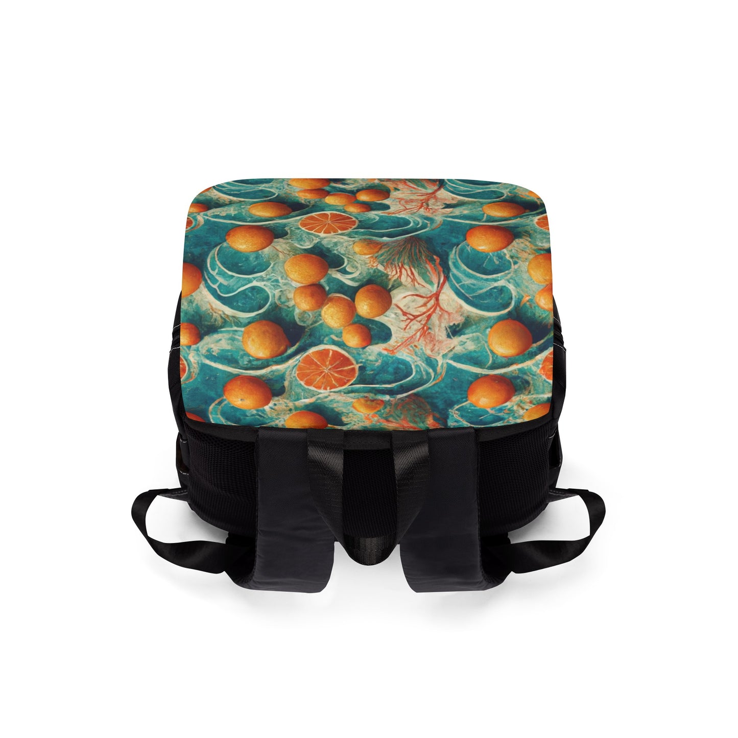 "Orange Lady" Unisex Casual Shoulder Backpack