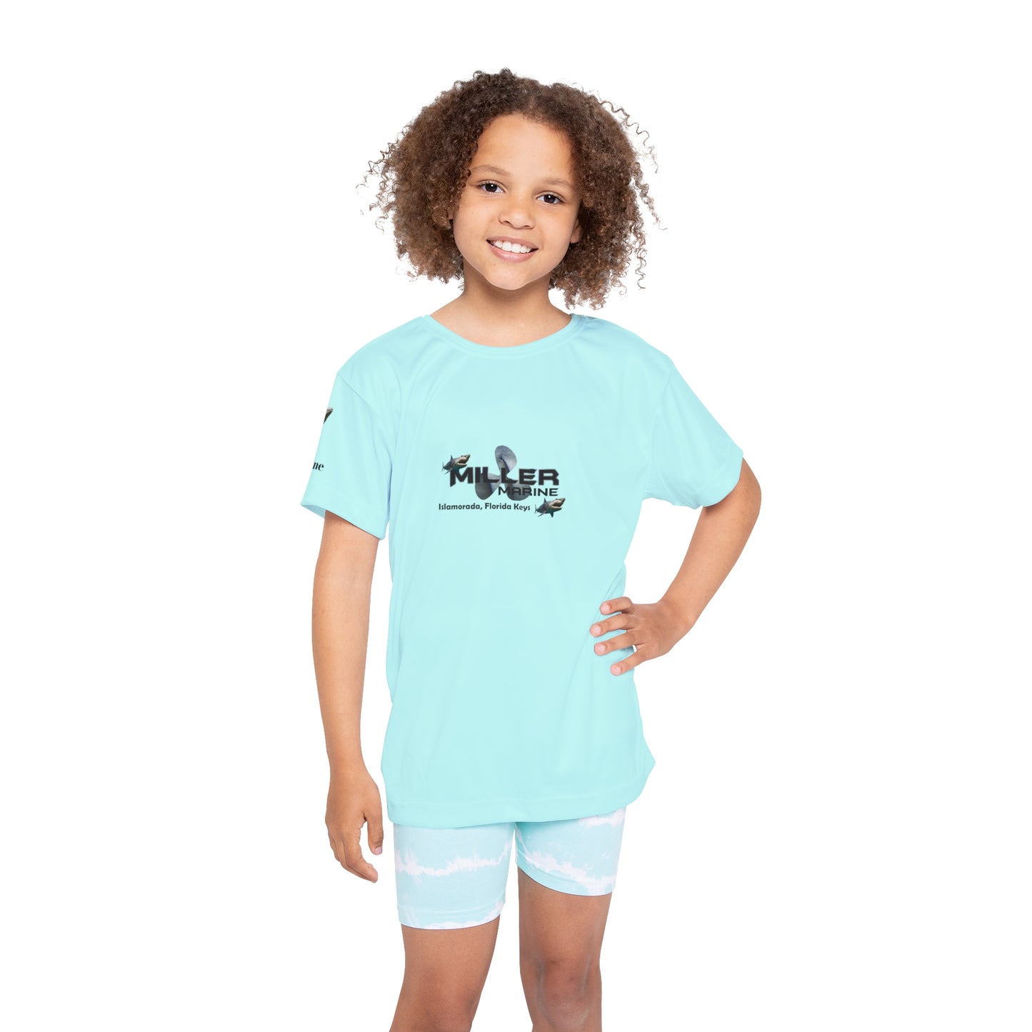 Miller Marine Megaladon w/ Shark Sleeve Kids Sports Jersey (AOP)
