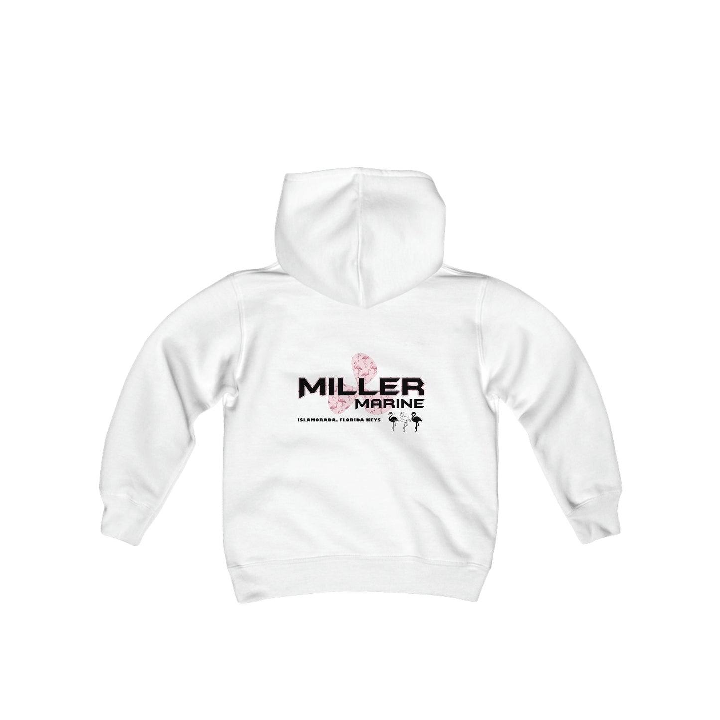 Miller Marine Flamingos Youth Heavy Blend Hooded Sweatshirt
