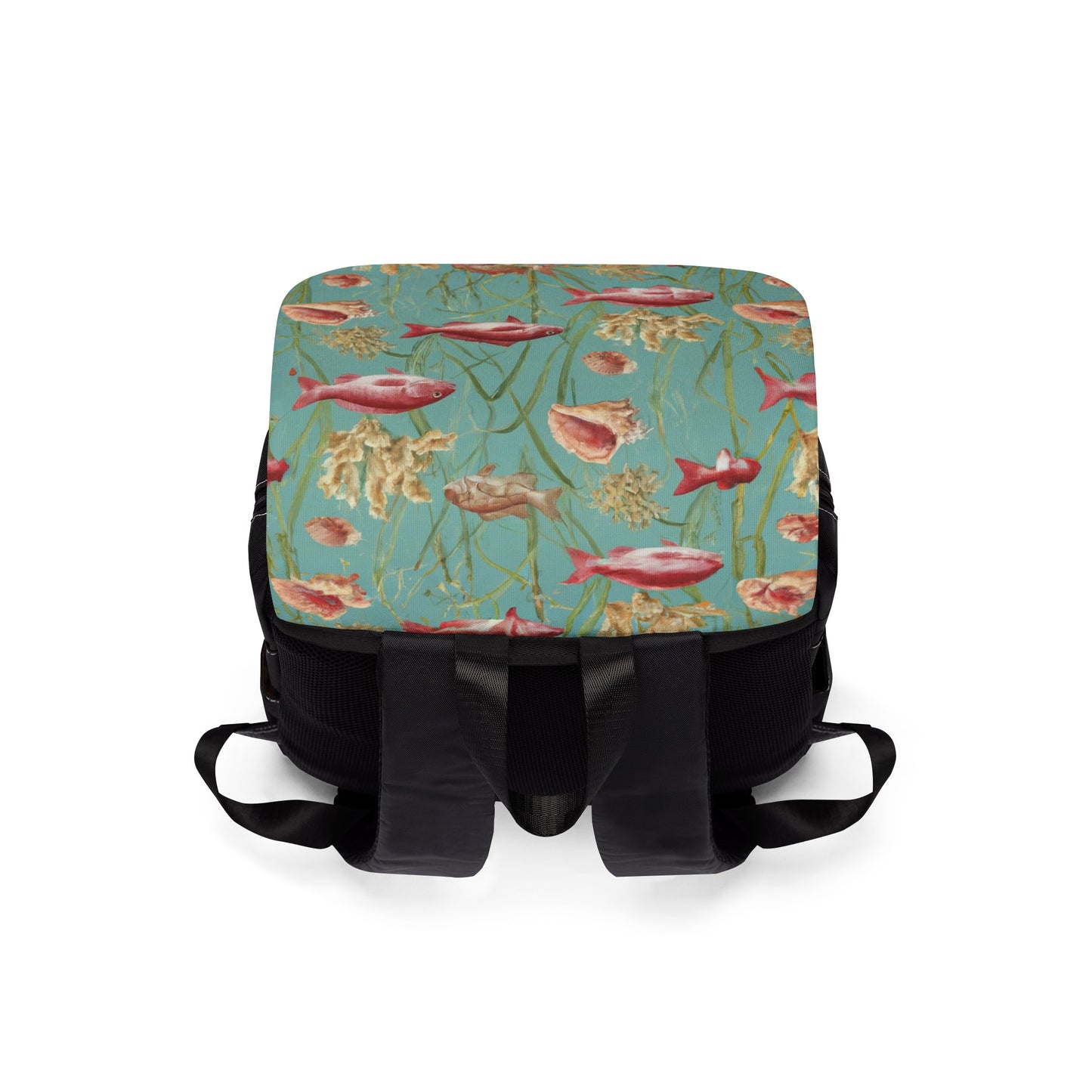 "Redfish Radiance" Unisex Casual Shoulder Backpack
