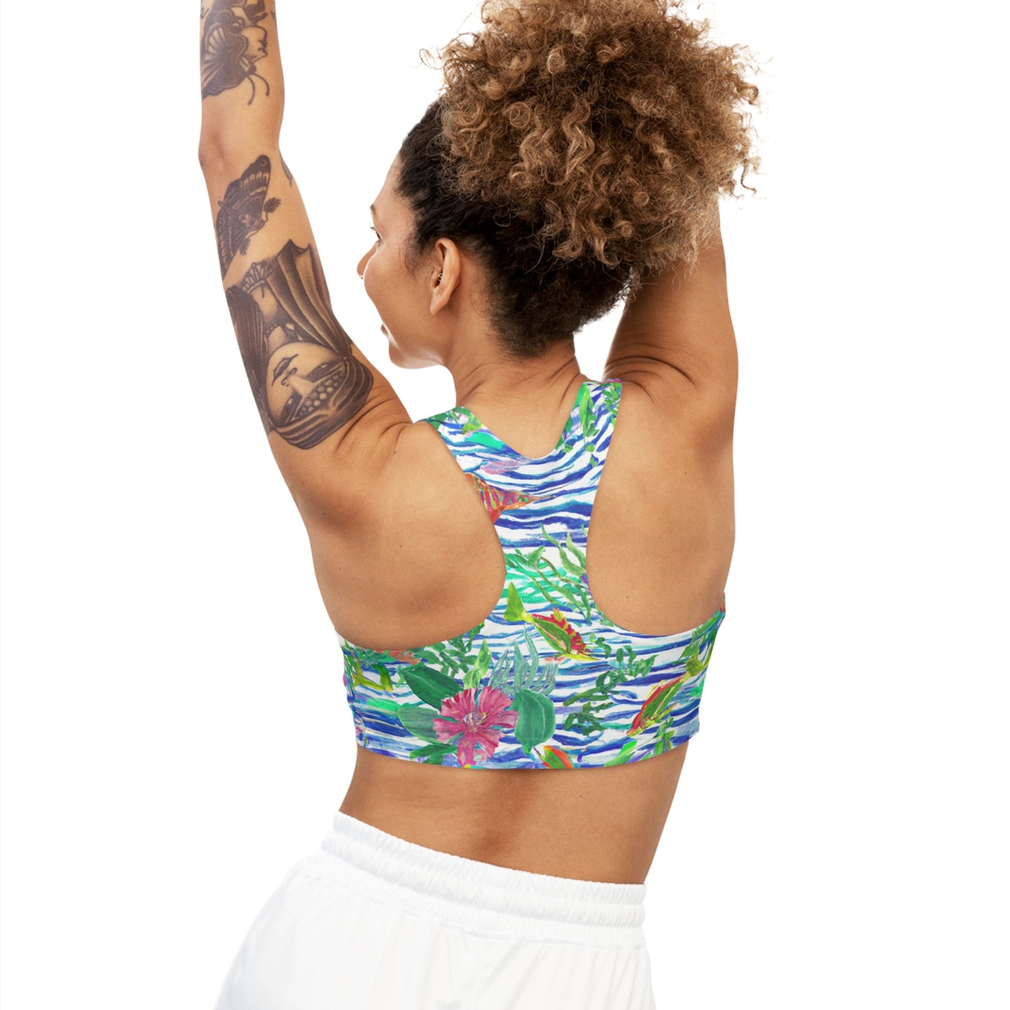"Islamorada" Seamless Sports Bra (AOP)