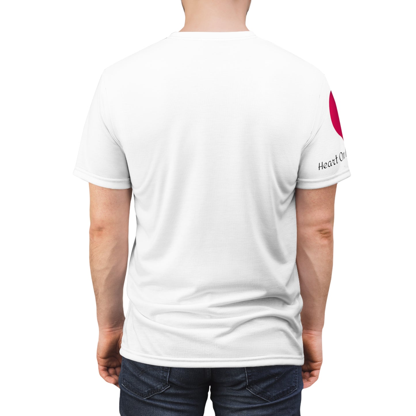 "Heart on my Sleeve" Unisex Cut & Sew Tee (AOP)