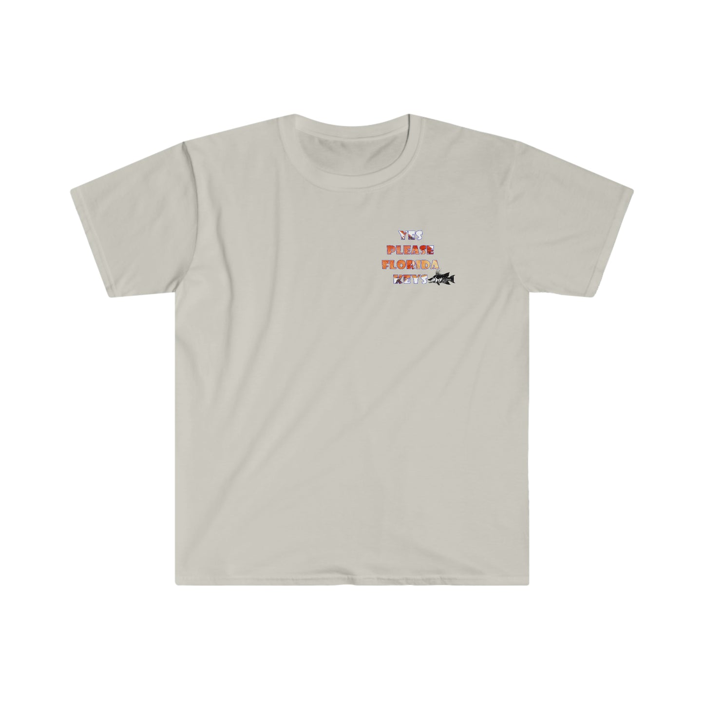 "Yes Please Florida Keys" Hog Fish Theme- Unisex Softstyle T-Shirt