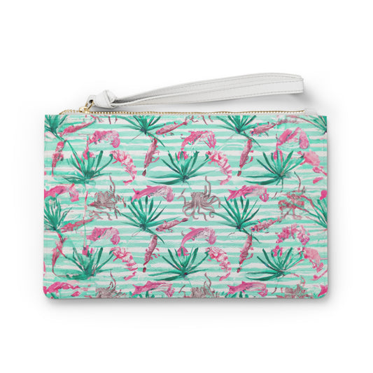 "Pink Octopus" Clutch Bag