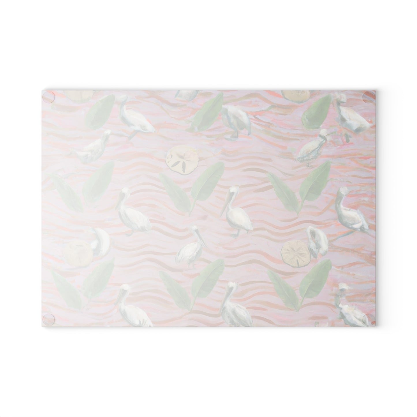 "Pelican Retreat" Glass Cutting Board