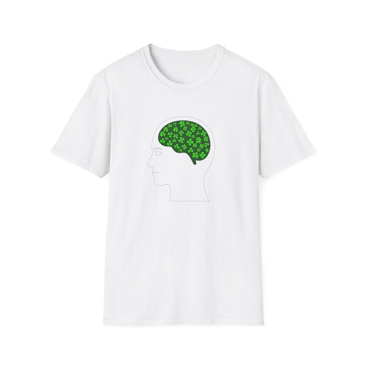 "Shamrocks on the Brain" Unisex Softstyle T-Shirt